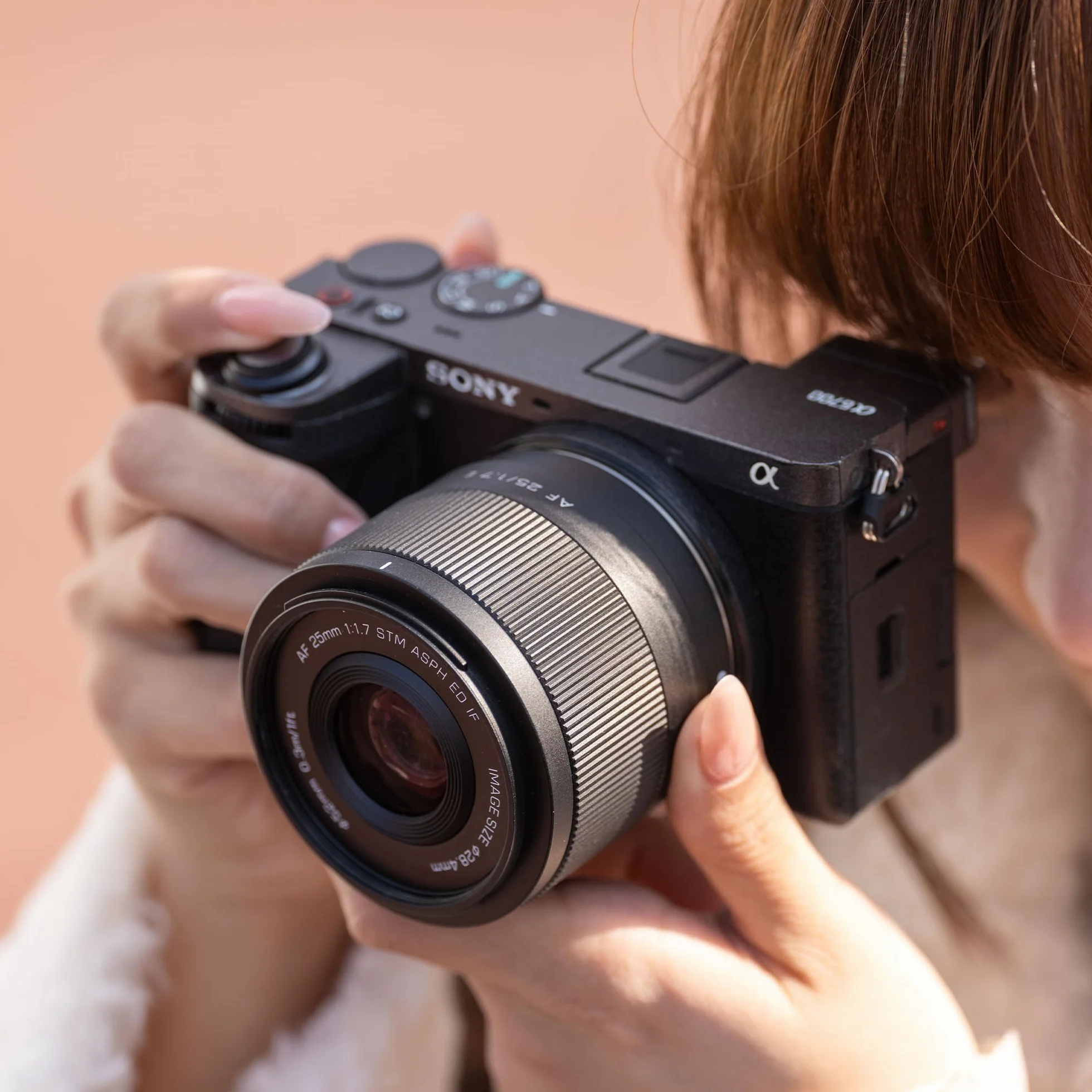 VILTROX Objectif 25 mm f/1.7 F1.7 avec mise au point automatique, grande ouverture, APS-C, objectif de poche Dispo FE, compatible avec les appareils photo Sony E-Mount A6400 A6500 A6600 A6700 ZV-E10