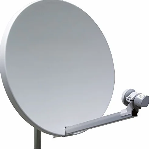 Parabole 60 cm Fibre SMC + Tête LNB Single (1 sortie) - Haute qualitée - Spéciale HDTV