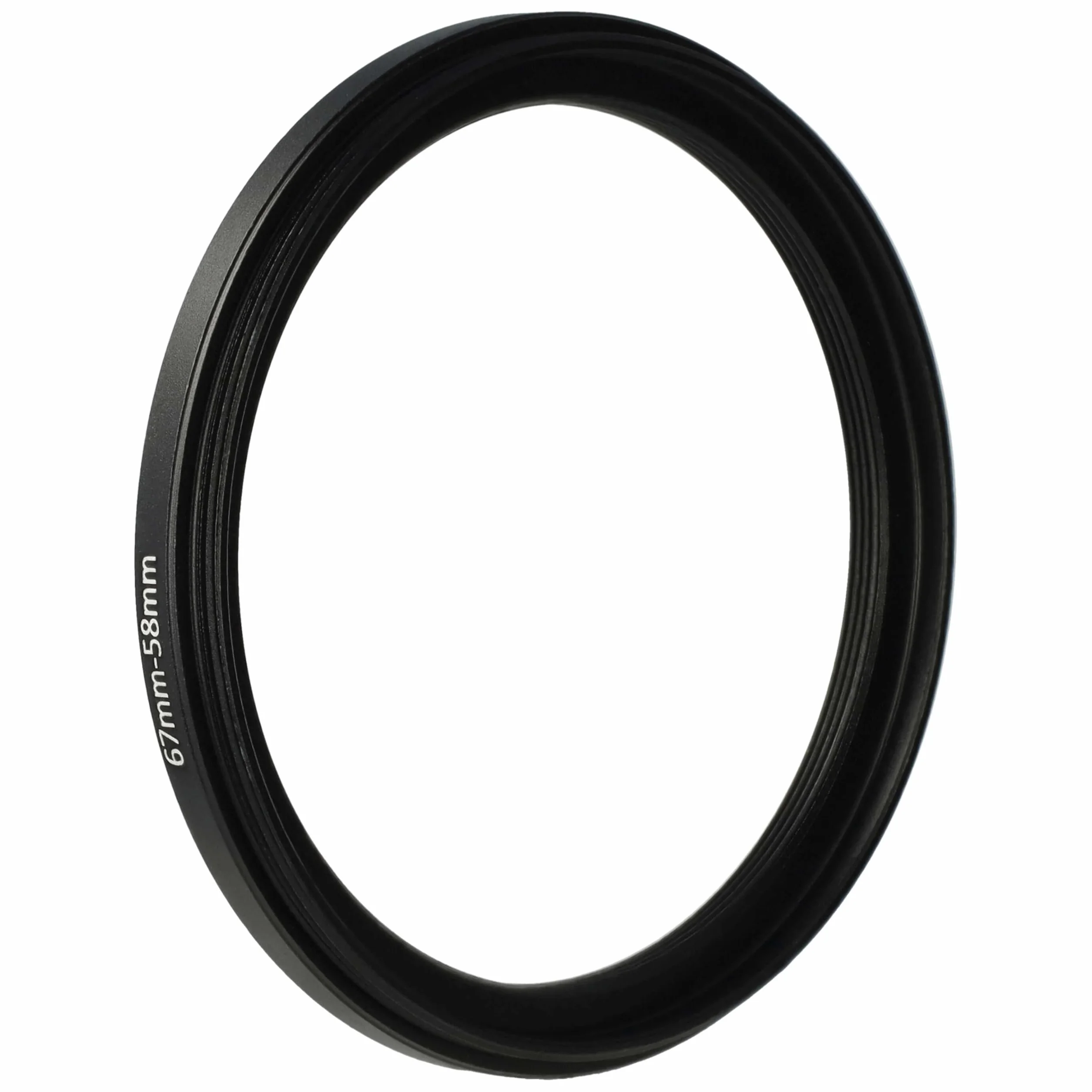 vhbw Bague d'adaptation de Filtre Step-Down de 67 mm vers 58 mm pour Objectif d'appareil Photo - Réducteur, métal, Noir