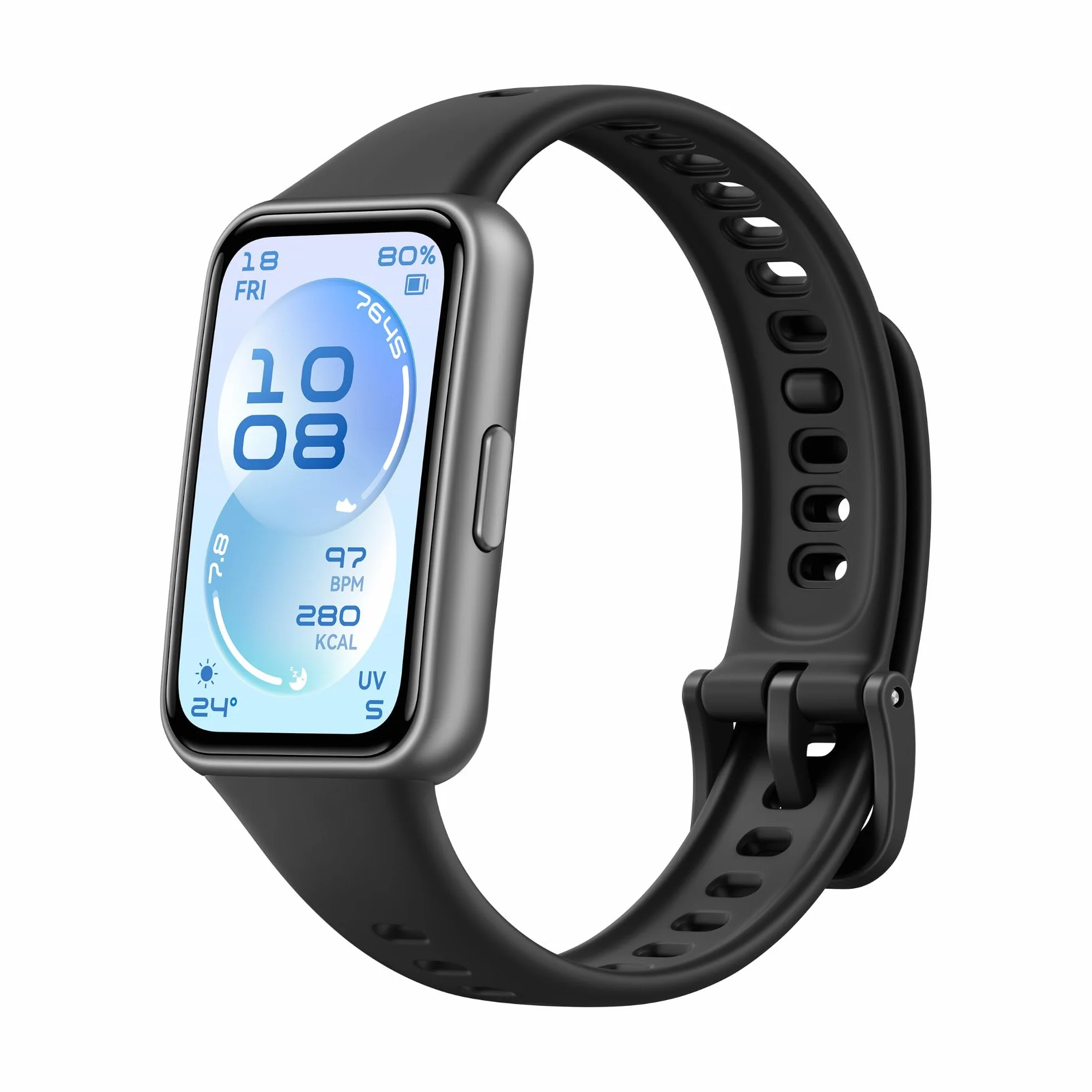 HUAWEI Band 11 Montre Connectée Tracker d'Activité Écran AMOLED 1,62 Pouces Bracelet Intelligent Autonomie 14 Jours Noir