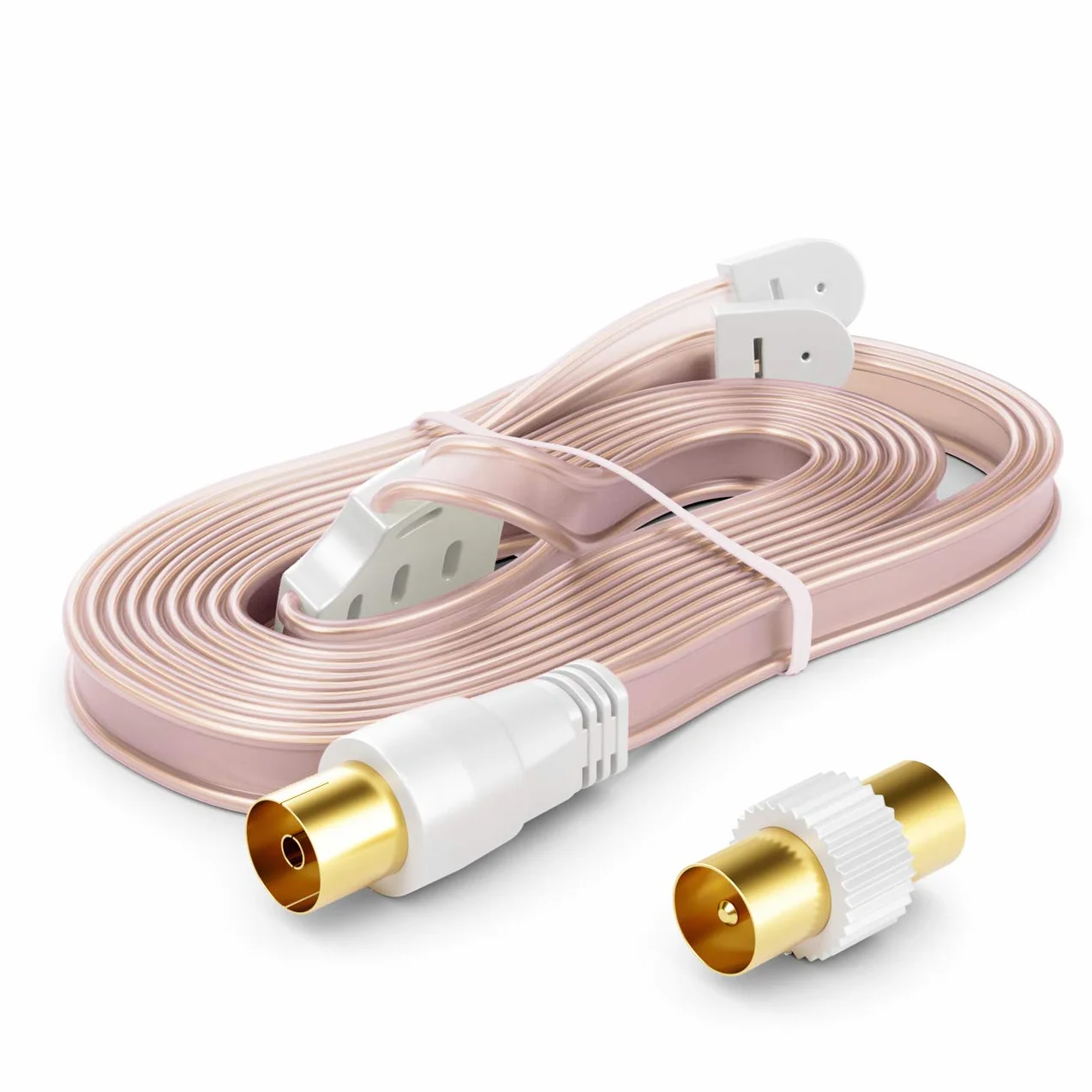 deleyCON 1 Pièce FM AM UKW Antenne Dipole Intérieure Connecteur Coaxial 75 Ohms Récepteur HiFi Stéréo Système Tuner FM Radio