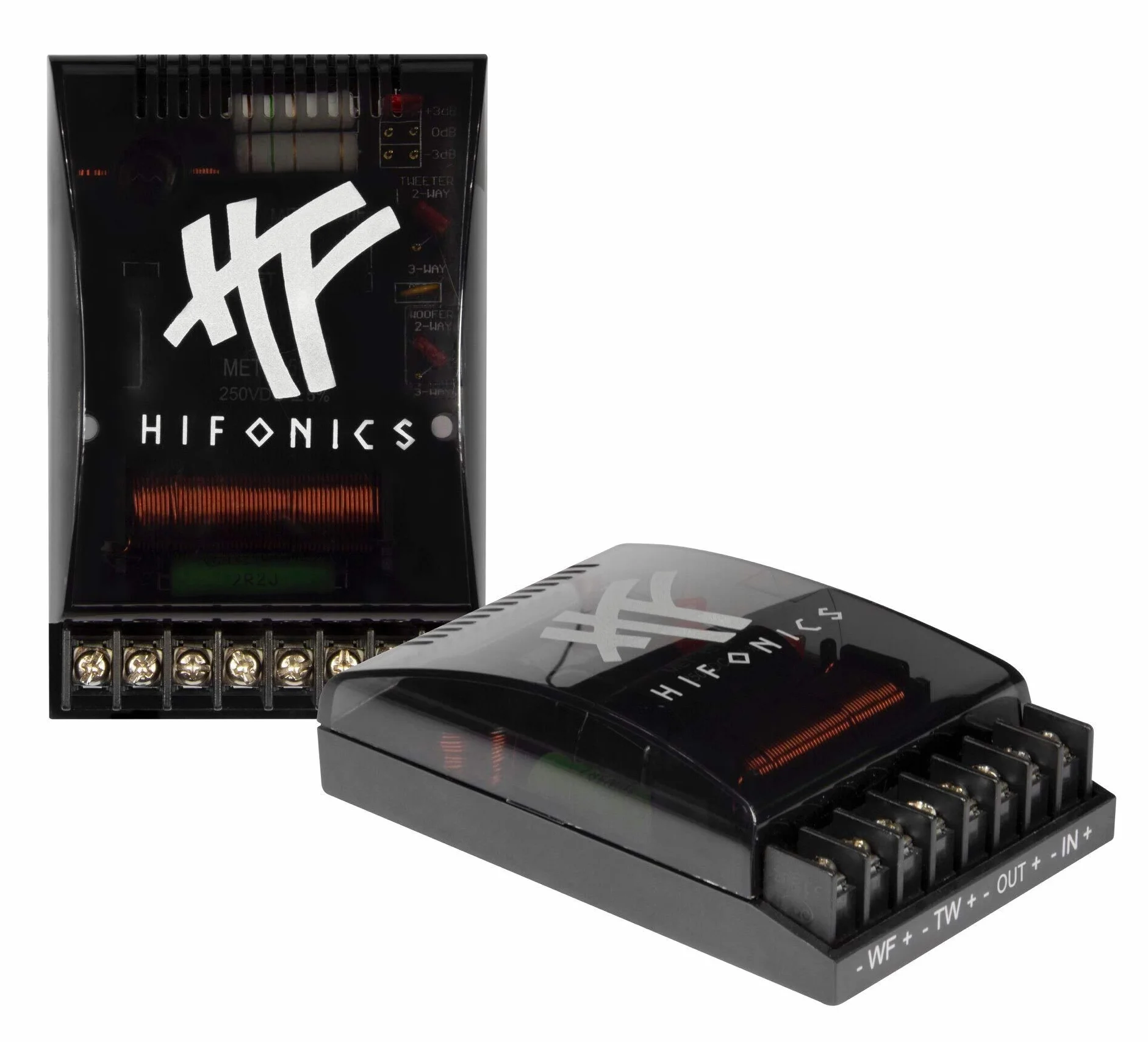 HIFONICS ZXO2 | 12 DB Frequenzweichen (Paar) - 2/3 Wege (umschaltbar)