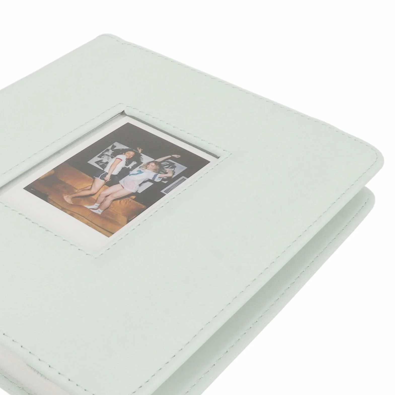 288 Album Photo pour Mini Appareil Photo, Couverture en Cuir, Livre Photo 2x3 pour Mini Film Instantané (GREEN)