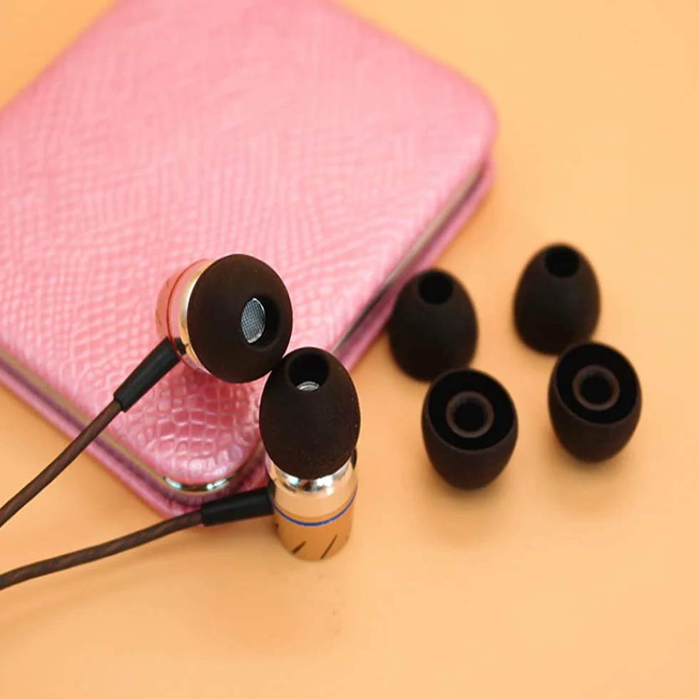 Embouts de Rechange en Silicone pour Écouteurs Intra-Auriculaires, 3 Tailles (S/M/L), 9 Paires