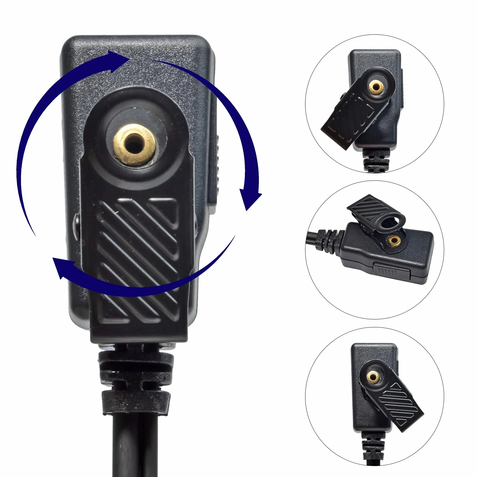 Écouteur Compatible pour Motorola DP1400 CP040 GP300 GP88 Radio Talkie-walkie Oreillette avec Micro et PTT pour Garde du Corps de sécurité (Tube Transparent, 1)