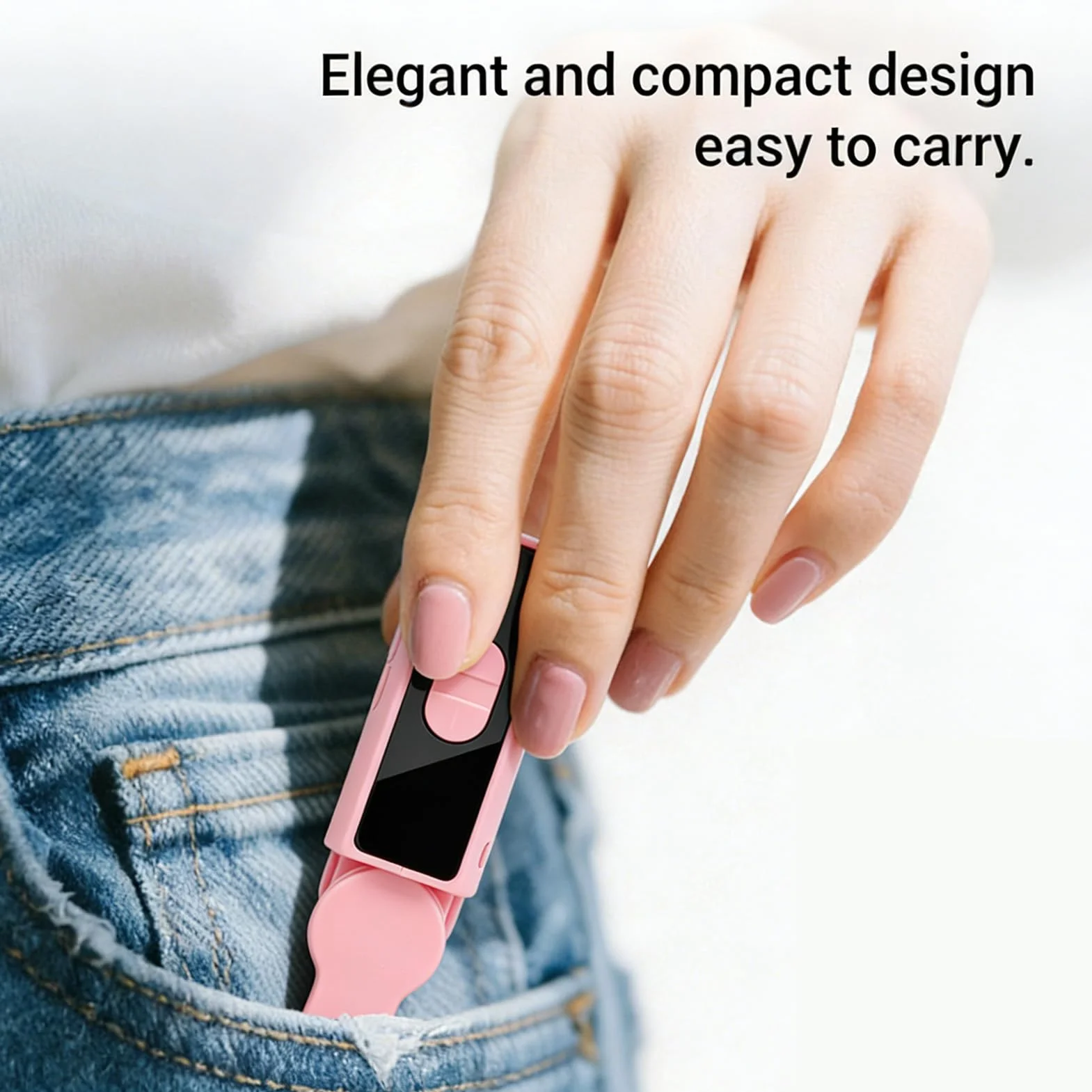 Dpofirs Clicker Automatique sans Fil pour Smartphone, Tapper Automatique D'écran de Téléphone Rechargeable, Clicker Continu Rapide pour Tiktok, Diffusions en Direct J'aime (Pink)