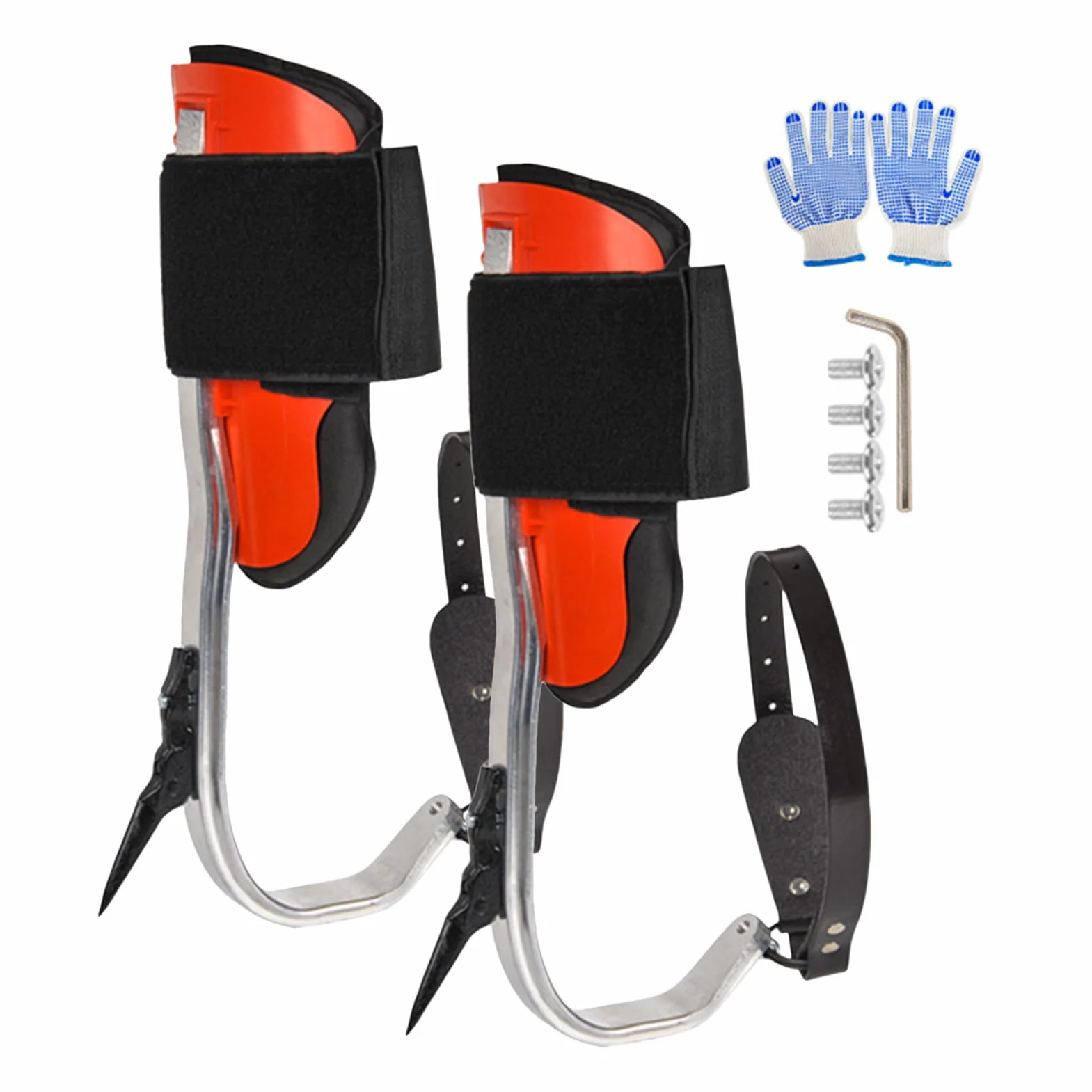 Chaussures d'escalade en alliage d'aluminium, harnais durable ensemble d'outils de sécurité pour sports de plein air