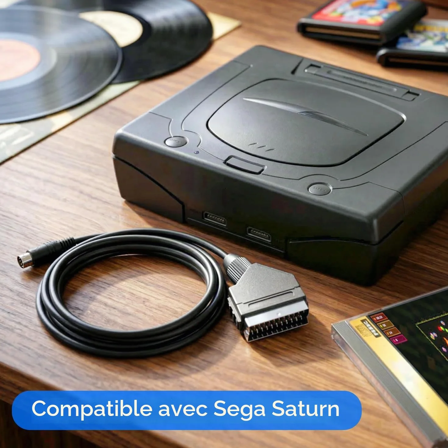 Câble Péritel RVB TV plomb pour Sega Saturn Console