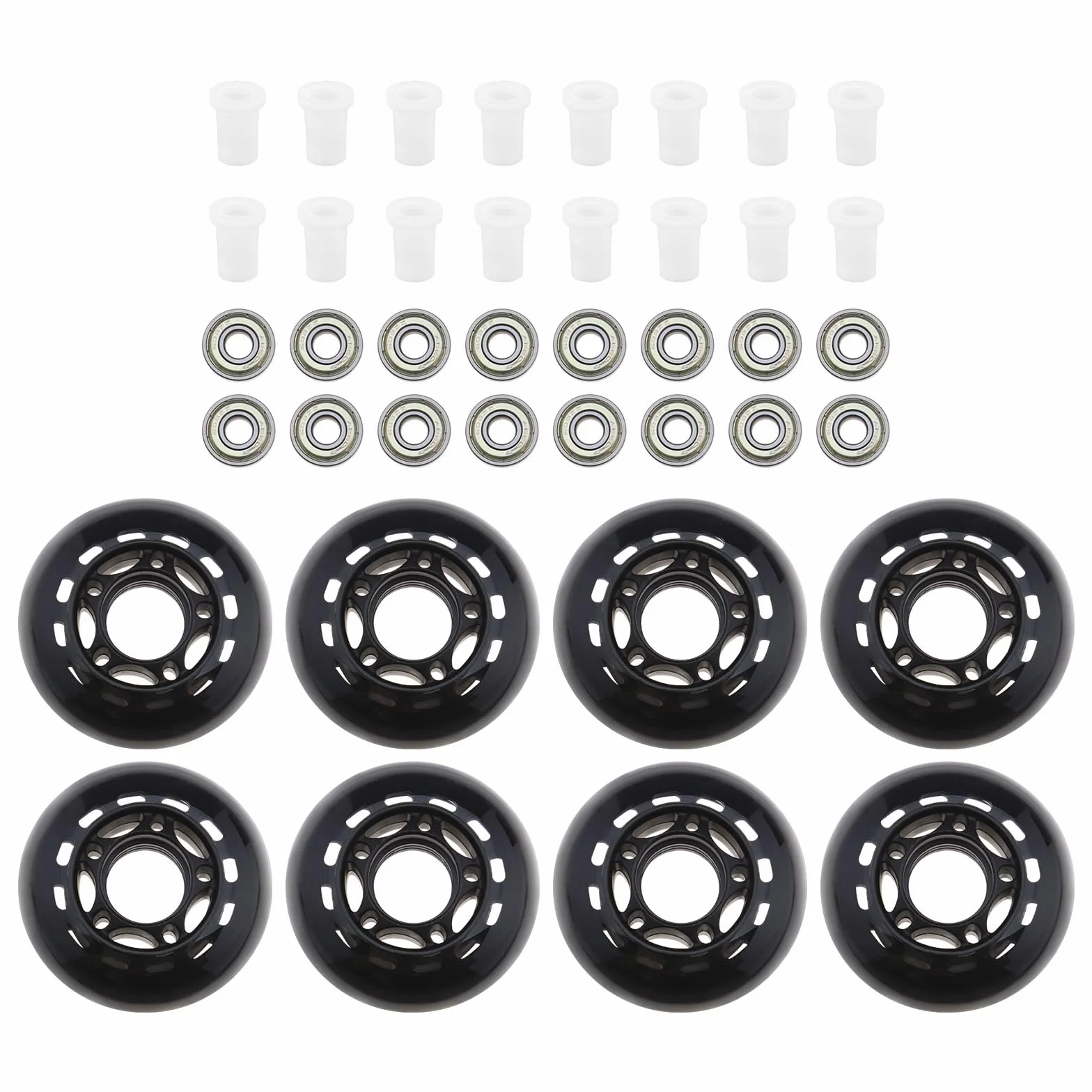 ECSiNG Roues de Patin à Roues Alignées 64mm 82A ABEC-7 8pcs