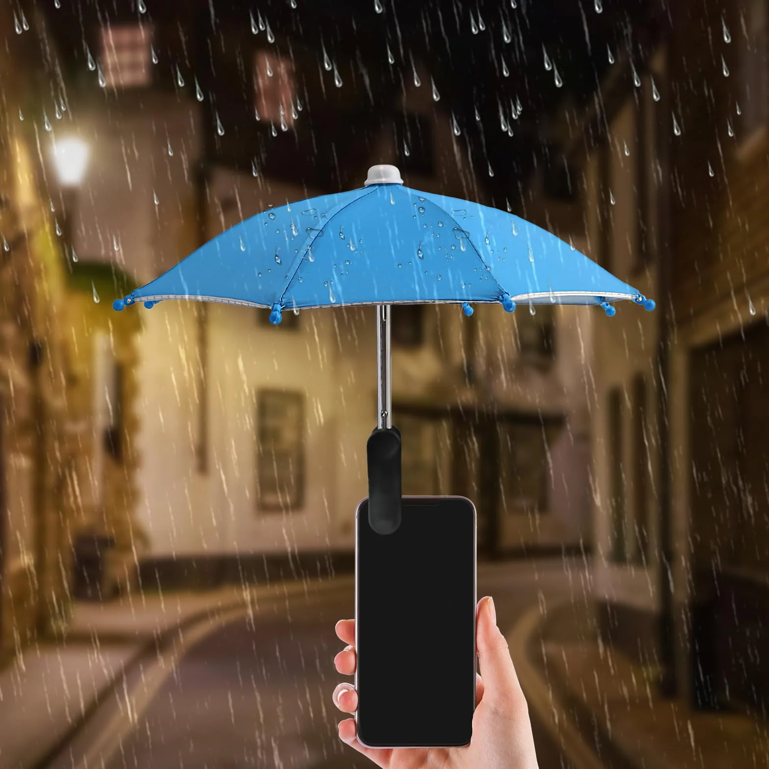 Genérico Parasol pour téléphone contre le soleil | Protection UV pour téléphone portable avec clip | Accessoires antireflets avec protection UV pour voiture, camping, plage, piscine extérieure