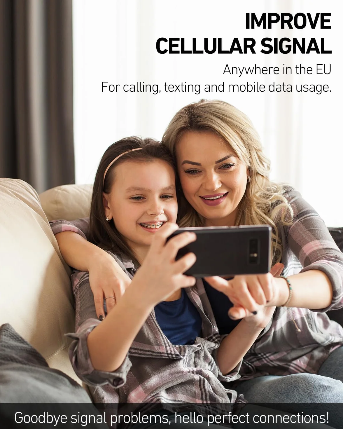Amplificateur Reseau Mobile 5G 4G LTE GSM sur la Bande 20 8 3 1 7 pour Bouygues, Free, Orange, SFR Tous Opérateurs, Amplificateur de Signal Cellulaire ALC avec Antenne Omnidirectionnelle