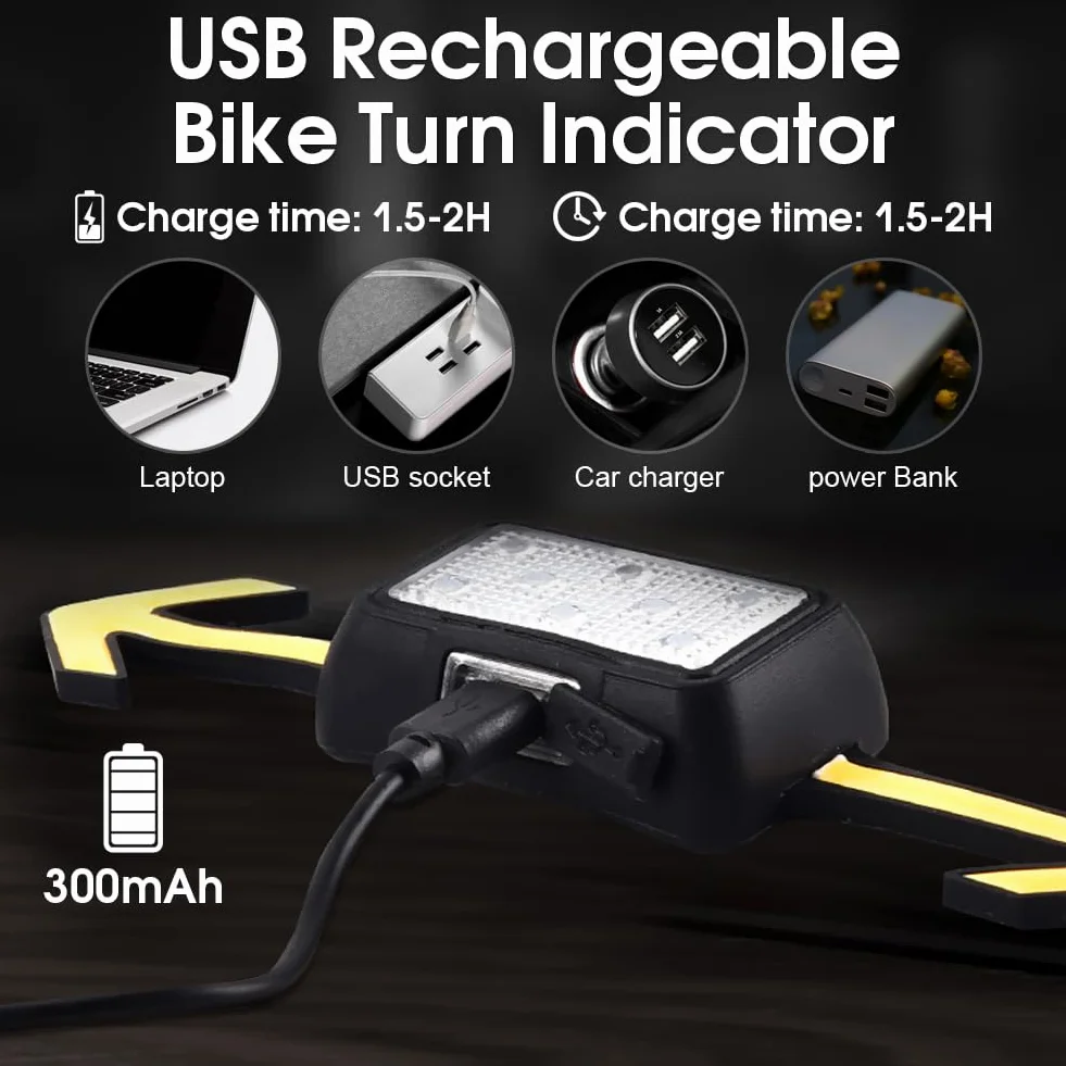 Feu Arrière de Vélo NIUAWASA Télécommande sans Fil 6 Modes Étanche Rechargeable USB Noir