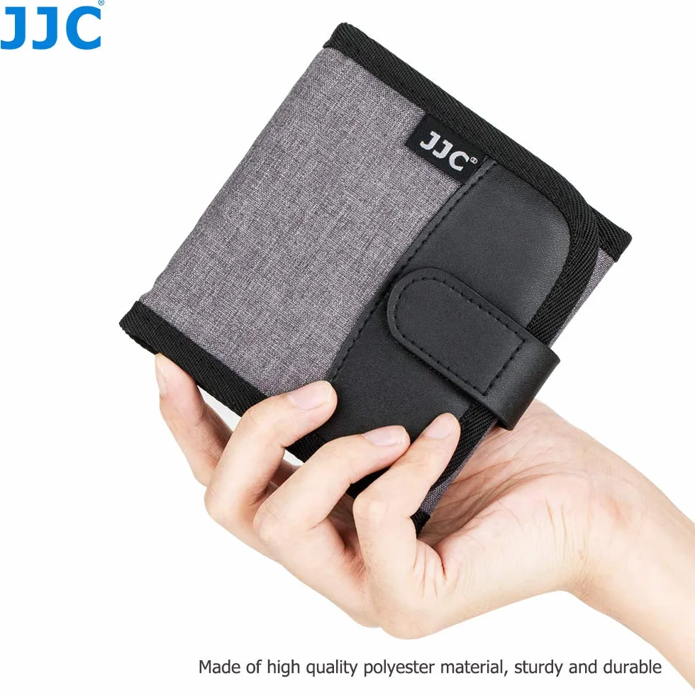 JJC 3 Poche Etui pour Filtre Protecteur Rangement Pliable pour Filtres UV CPL ND jusqu'à 82 mm