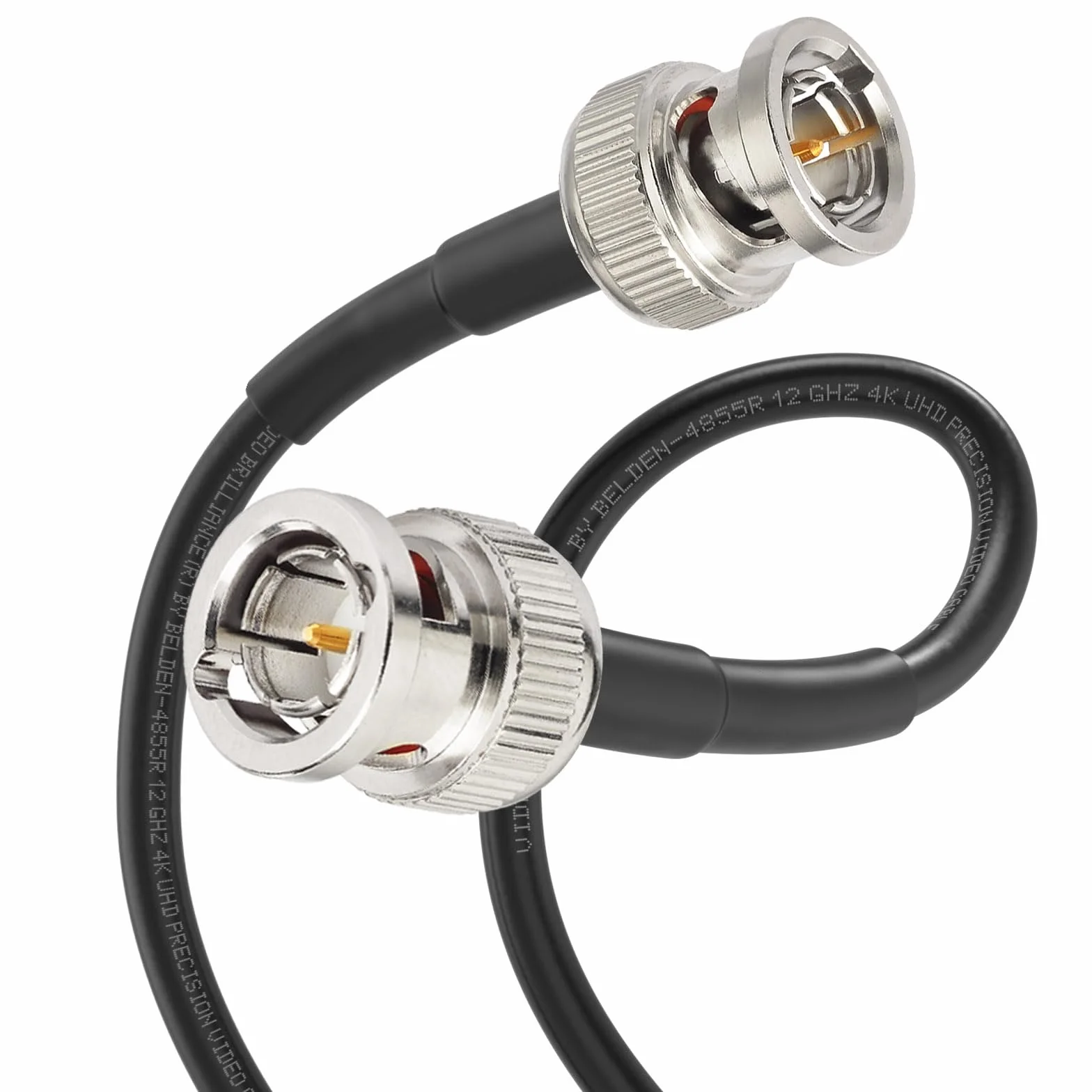 Superbat Câble SDI 12G 4K Court 30cm BNC Mâle à Mâle Belden 4855R Cordon SDI 75 ohms pour Blackmagic Vidéo DVR Oscilloscopes Caméras de Surveillance CCTV