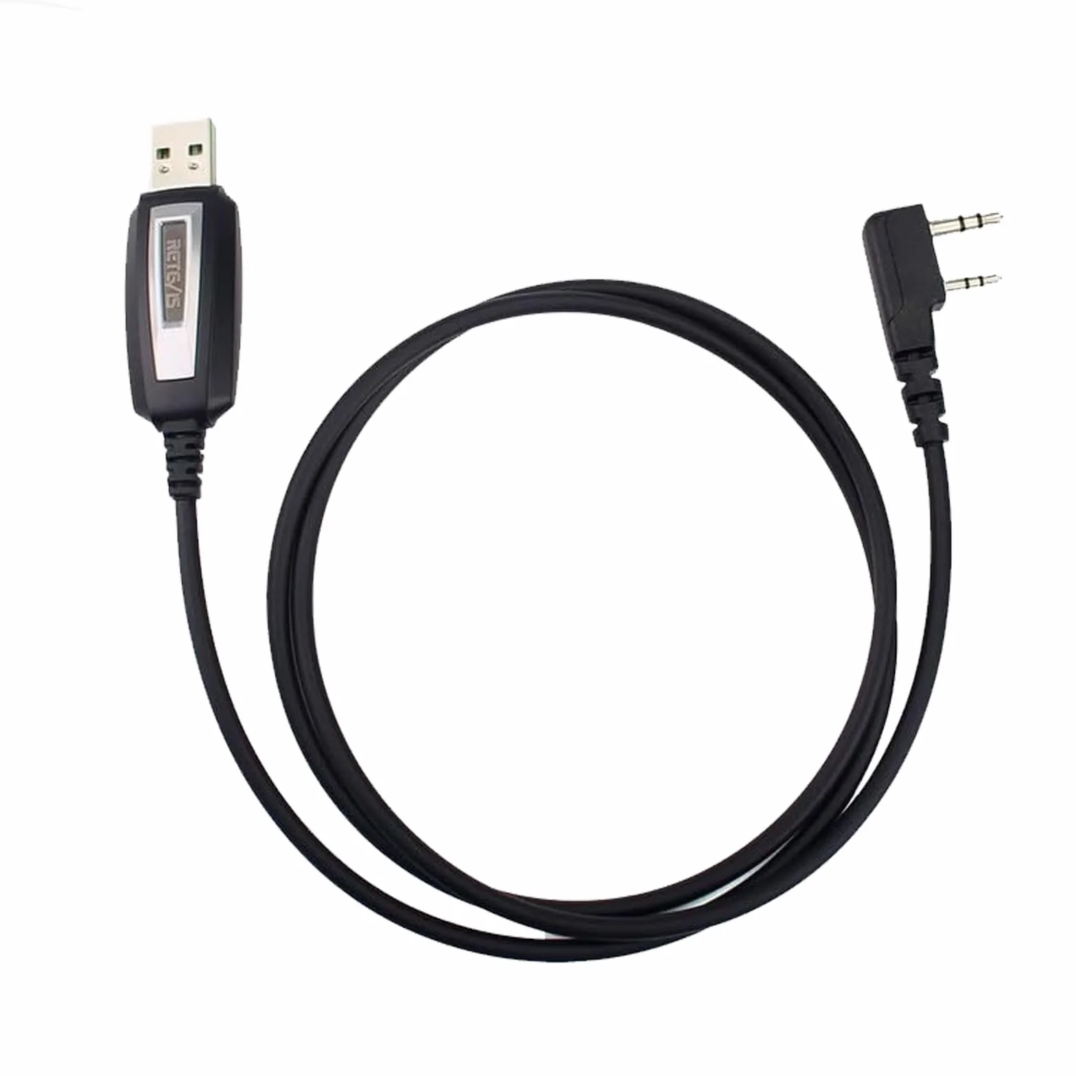 Retevis Câble Programmation pour Talkie Walkie Programmateur USB compatible avec Baofeng UV-5R BF-888S Radtel Quansheng UV-K5, RT24 RT27 RA79 H777H RT668 RT5R Win10/Win11 (1 pièce)