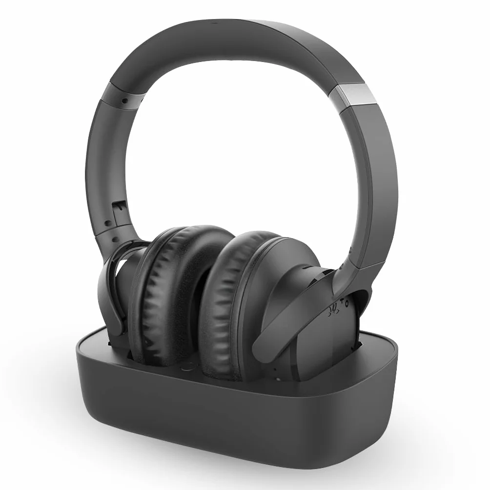 Avantree Ensemble – Casque TV sans Fil Bluetooth pour Regarder la Télévision, Son Clair, Installation Facile, Base de Recharge, 35h Autonomie, Confortable, Compatible avec Optique, AUX et Bluetooth