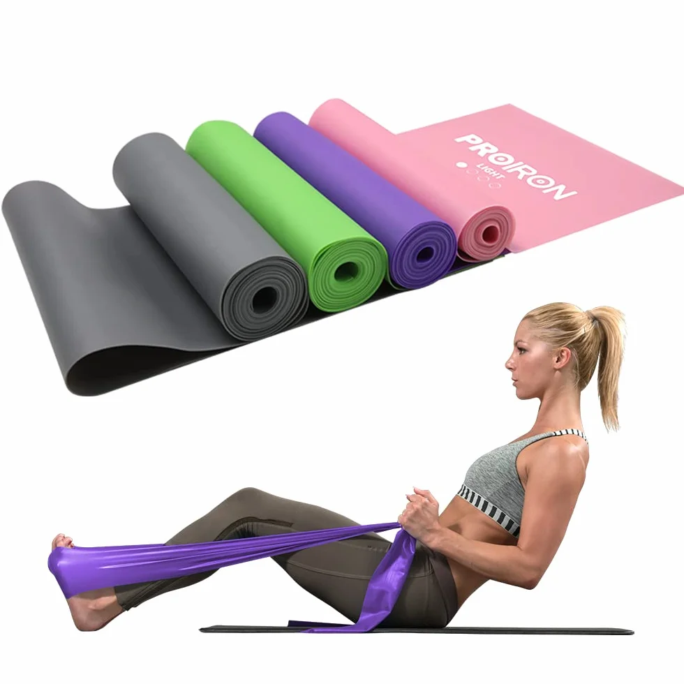 PROIRON Bandes Élastiques de Résistance en Latex Naturel pour Fitness, Musculation, Étirement, Yoga, Pilates (2M)