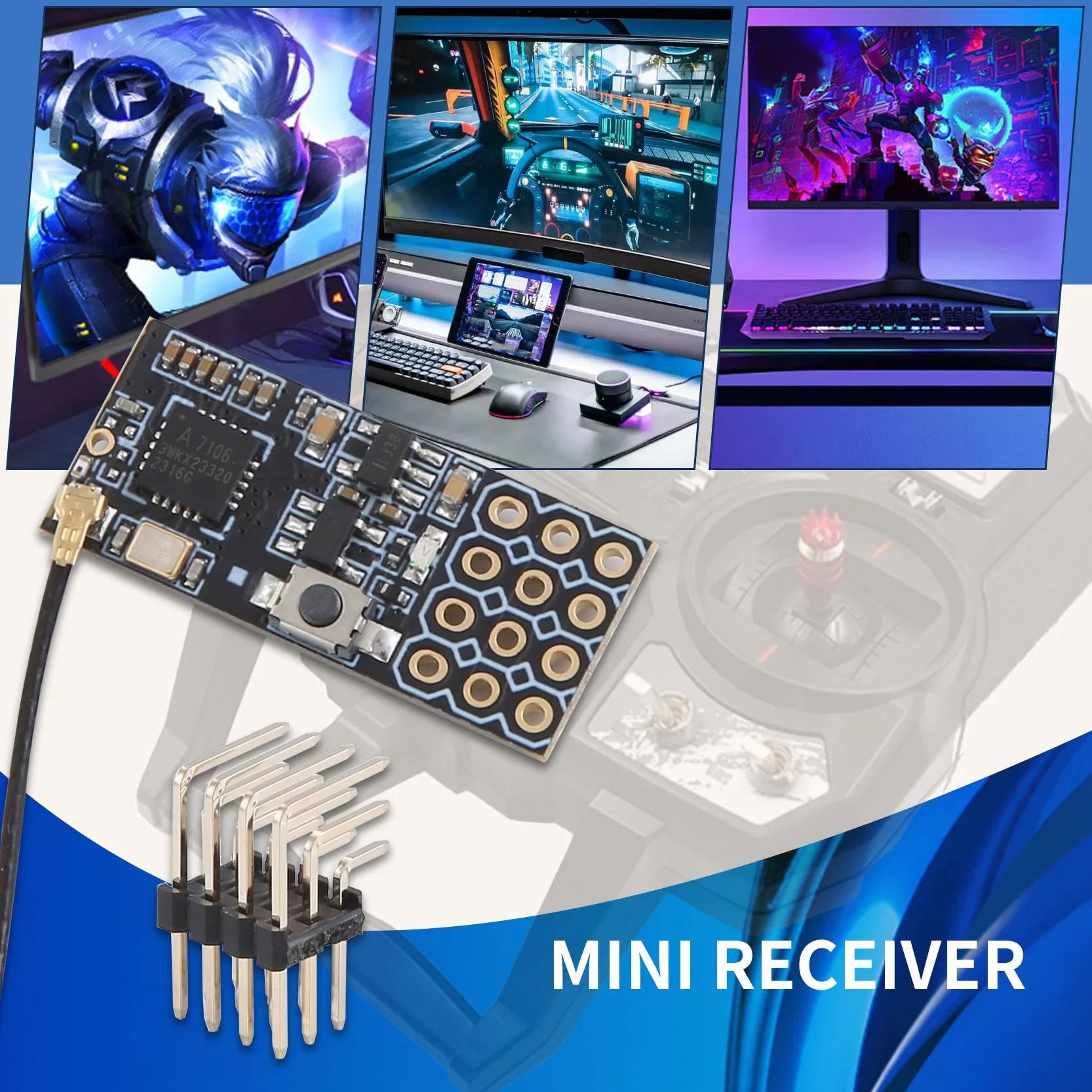 FS2A 4CH AFHDS 2A Mini RéCepteur Compatible Sortie PWM pour I6 I6X I6S ÉMetteur