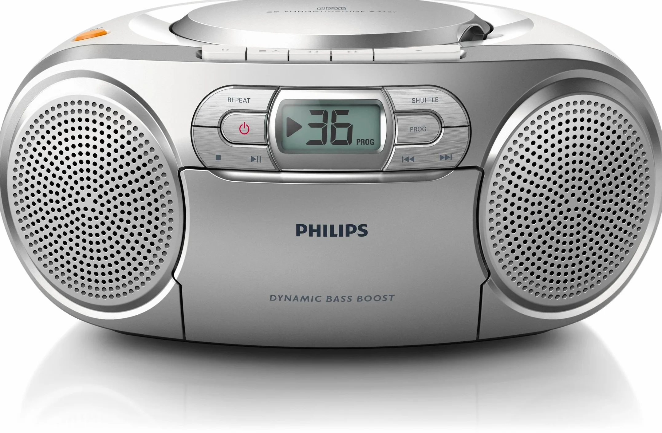 Philips Boombox AZ127/12 CD Casete Radio FM Entrada Audio Portátil