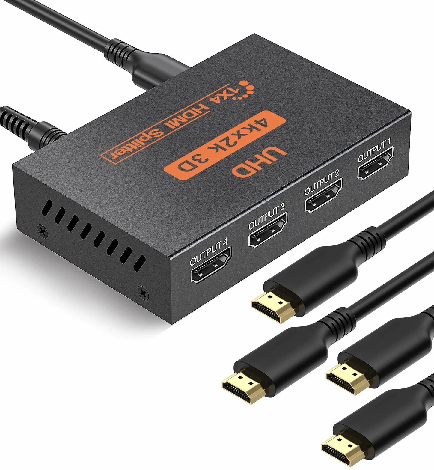 Répartiteur HDMI 4K 1 entrée 4 sorties Soutien 3D 1080P pour PS3 PS4 Xbox Lecteur DVD Projecteur HDTV
