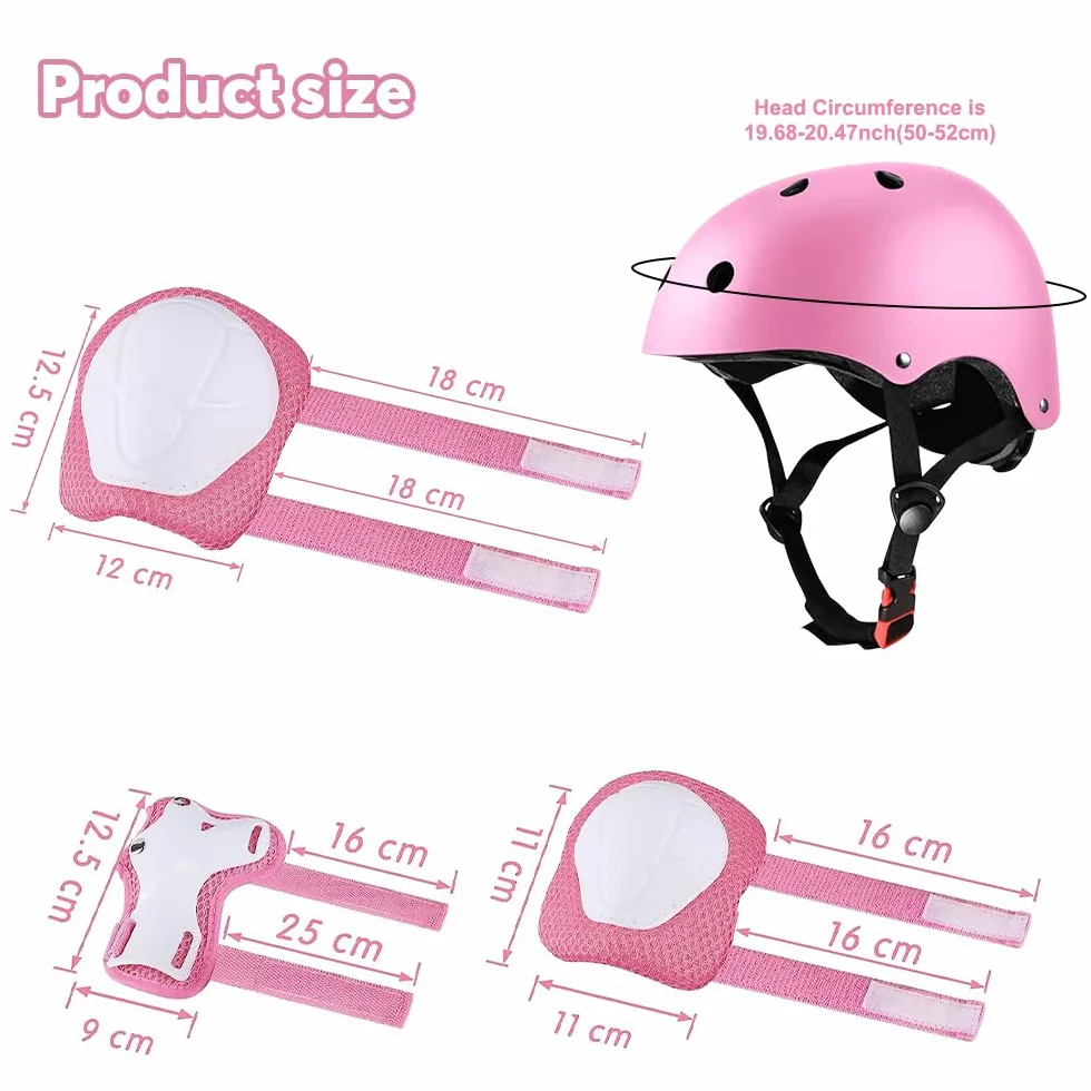 Casque Vélo Enfant Set Protection 5 en 1 Roller Skateboard Trottinette Garçons Filles 3-11 Ans