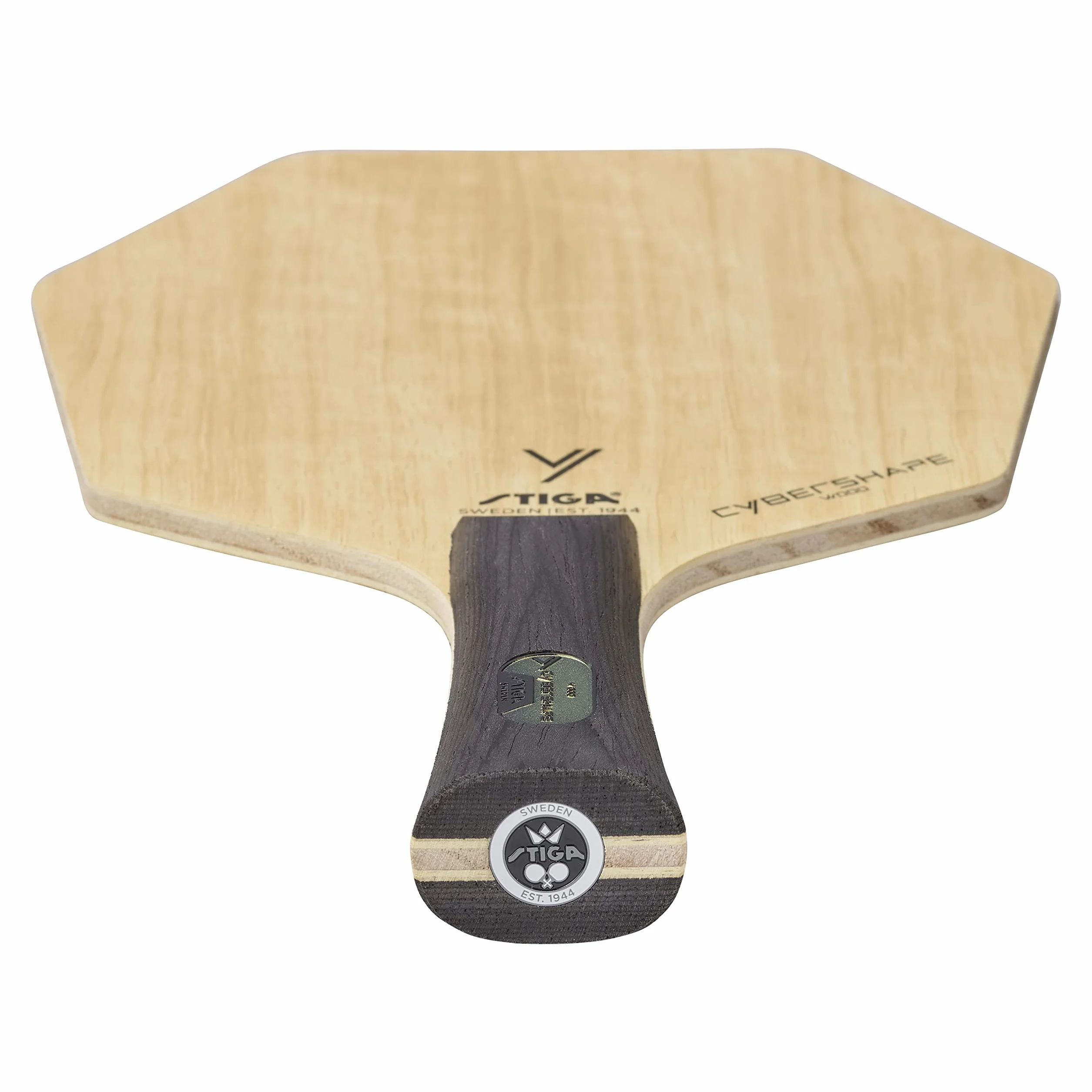STIGA Cybershape Wood Tennis de Table en Bois – Raquette Forme Exclusive