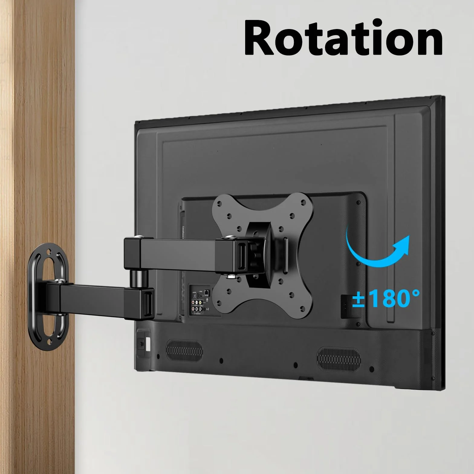 Support TV Mural 14 à 27 Pouces Ecran PC,Orientable et Inclinable,VESA 75x75mm / 100x100mm jusqu'à 10 kg,Universel 17 19 21 24 Pouces Support Mural TV,Support de Moniteur