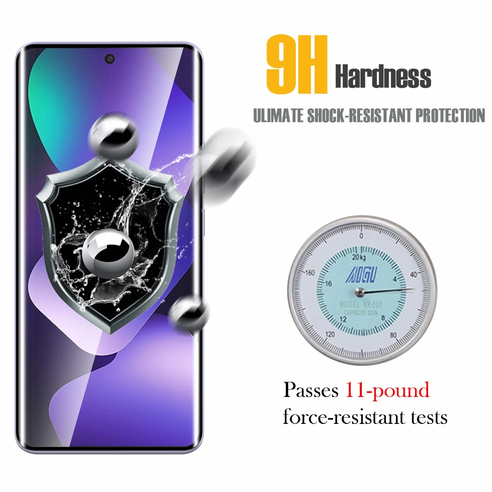 WFTE [Lot de 2 Verre Trempé pour Xiaomi Redmi Note 15 5G/4G, 3D Couverture Complète Film de Protection D'écran avec Haute Transparence à 99%, Anti-trace Protecteur avec Dureté 9H Glass (Noir)
