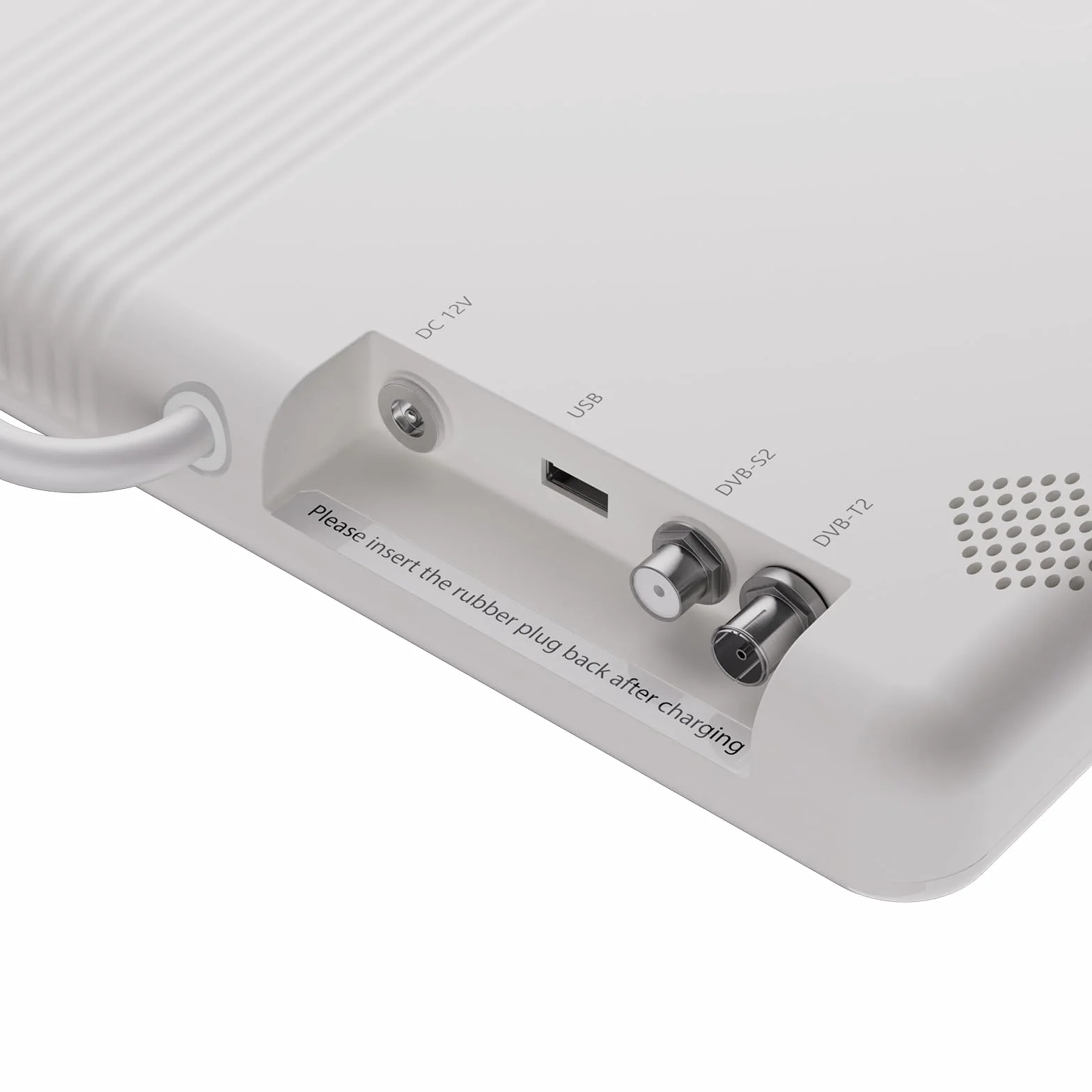 SYLVOX 15,6 Pouces Téléviseur Portable, Smart Google TV IP66 Étanche | Mini TV 1080P FHD Girevole 360°avec Poignée | DVB-C/T/T2/S2 | USB/HDMI -10000mAh (4-6 Heures) pour Camping, Chambre, Cuisine