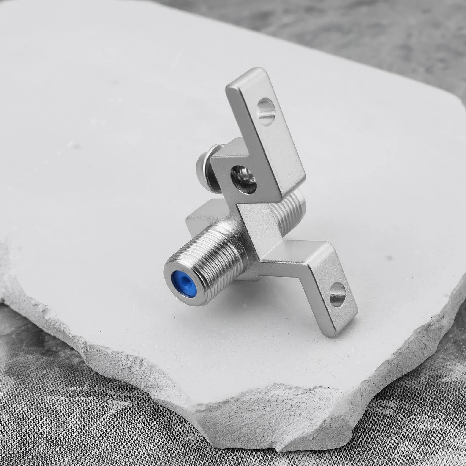 Create idea Lot de 2 blocs de mise à la terre coaxiaux de type F 2,5 GHz pour une transmission stable des signaux TV par satellite/câble - Remplace GBS81R