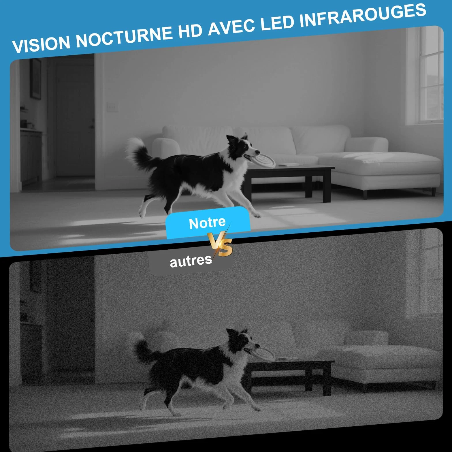 AOBOCAM Camera Espion, Mini Caméra de Surveillance WiFi HD Intérieur/Extérieur, Micro Caméra Bluetooth avec Vision Nocturne, Détection de Mouvement, Enregistrement à Distance