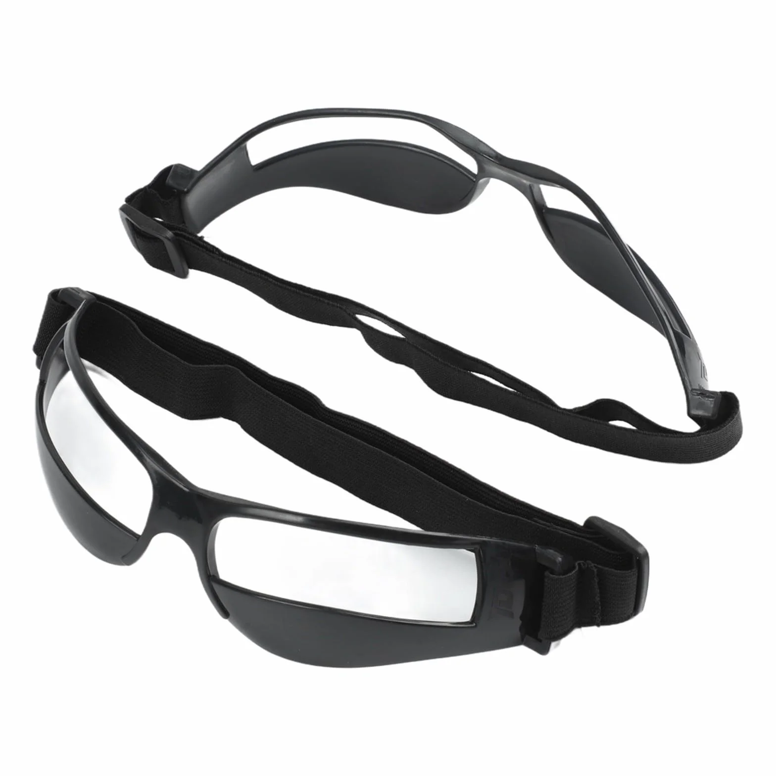 Lot de 8 paires de lunettes de dribble basket-ball entraînement, vision tête haute bande réglable cadre plastique