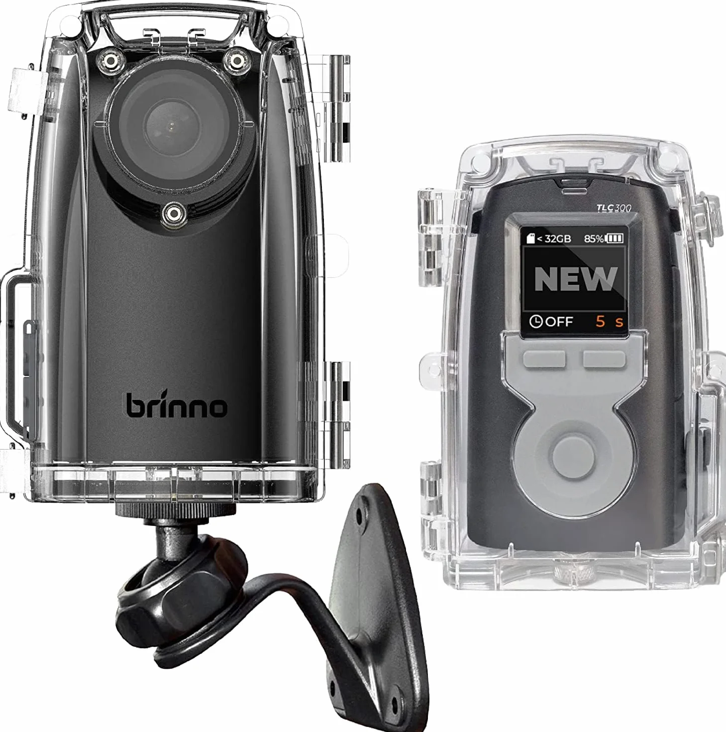 Brinno BCC300-M Vidéo Timelapse Caméra TLC300 1080P FHD HDR Écran LCD IPS Boîtier IPX4 Support Mural