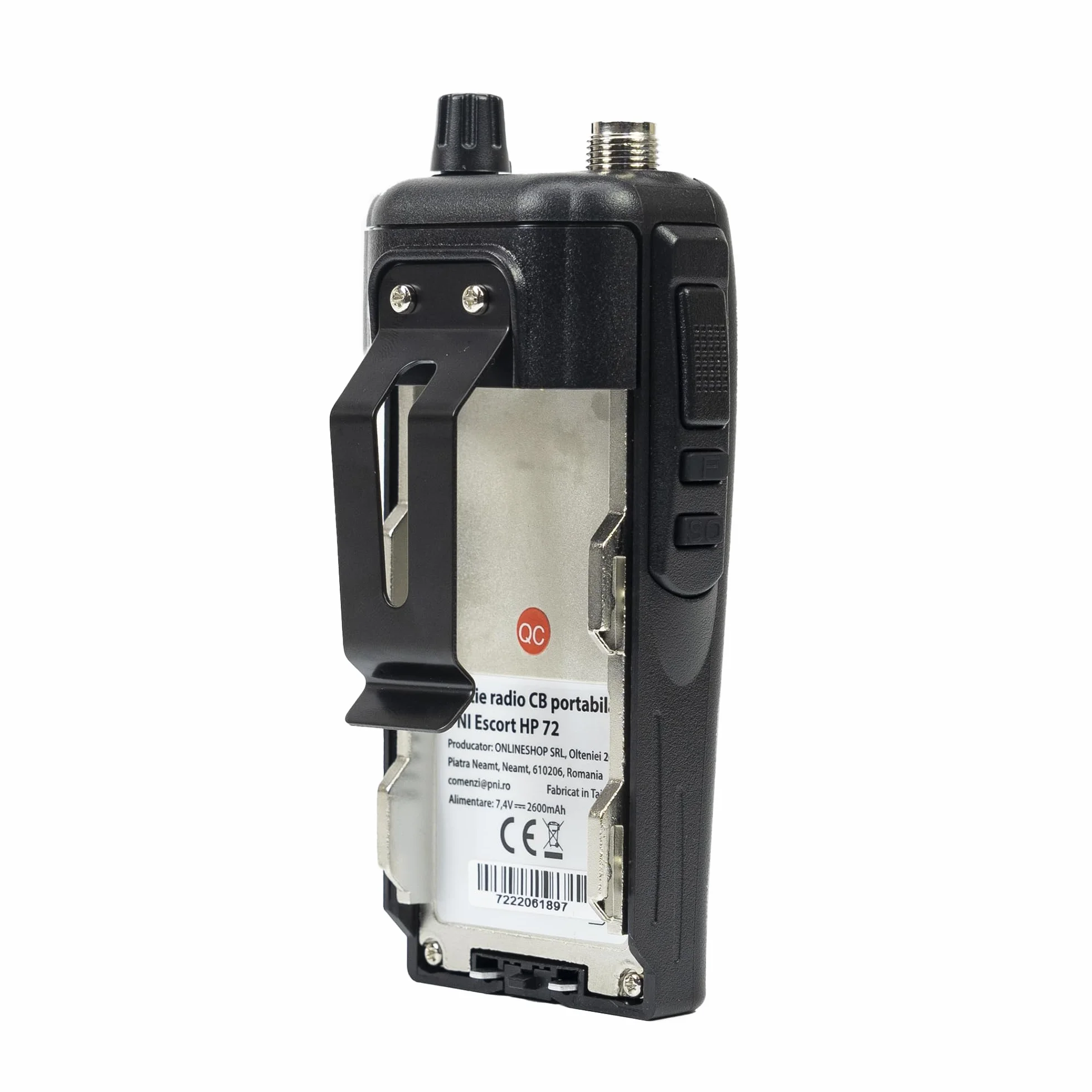 PNI Escort HP 72 Station de Radio Portable 4 W AM-FM ASQ Dual Watch Scan sans Batterie