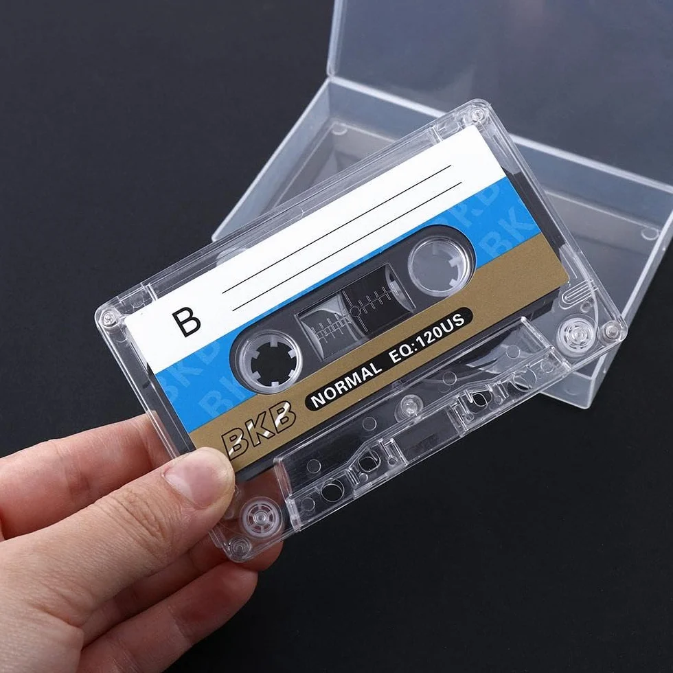 Cassette vierge magnétique 60 minutes (1 pièce, blanc)