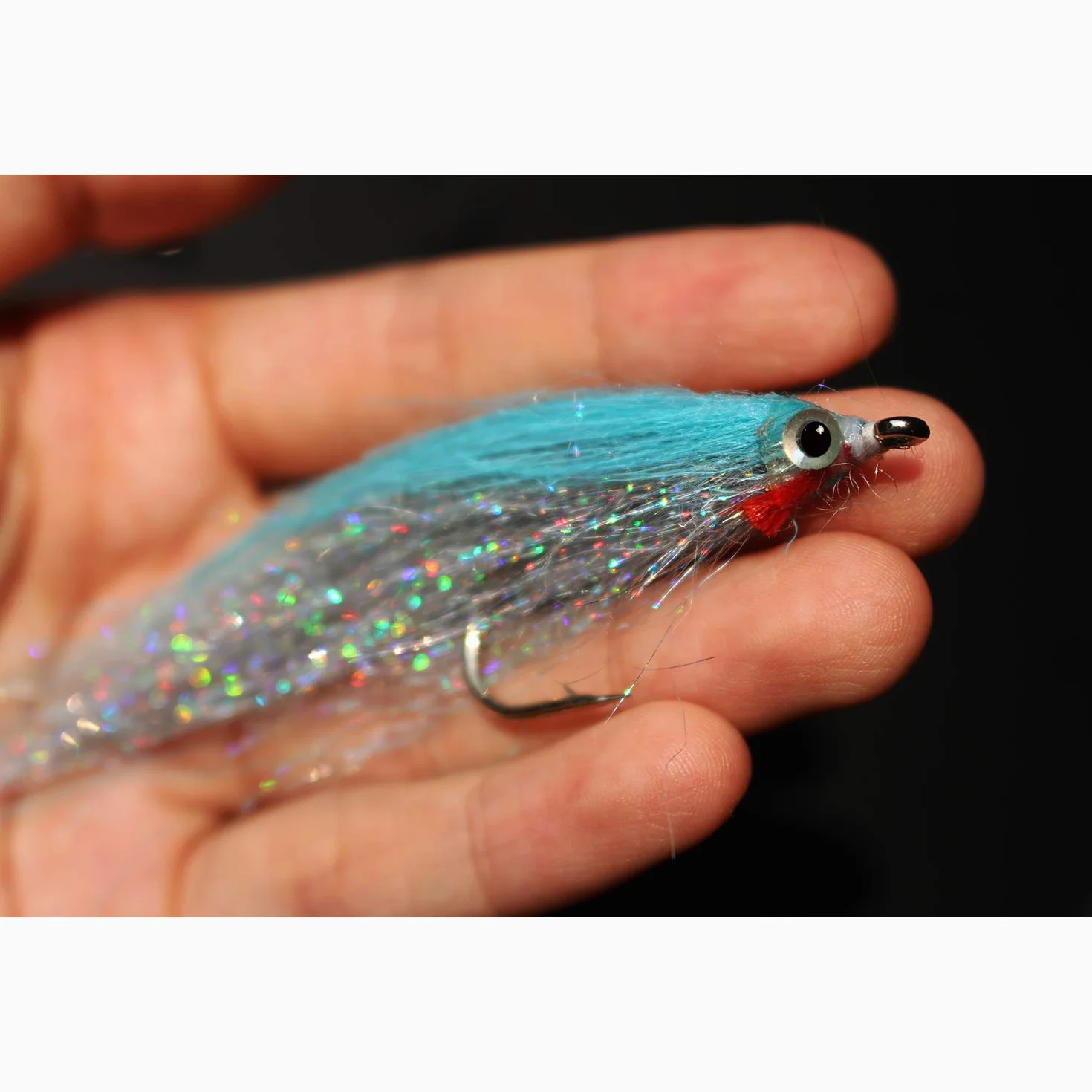 Tigofly Lot de 10 Mouches de Pêche Acier Haute Teneur en Carbone Hameçons Argentés Holographiques 4 cm 10 Couleurs Saumon Truite Bar