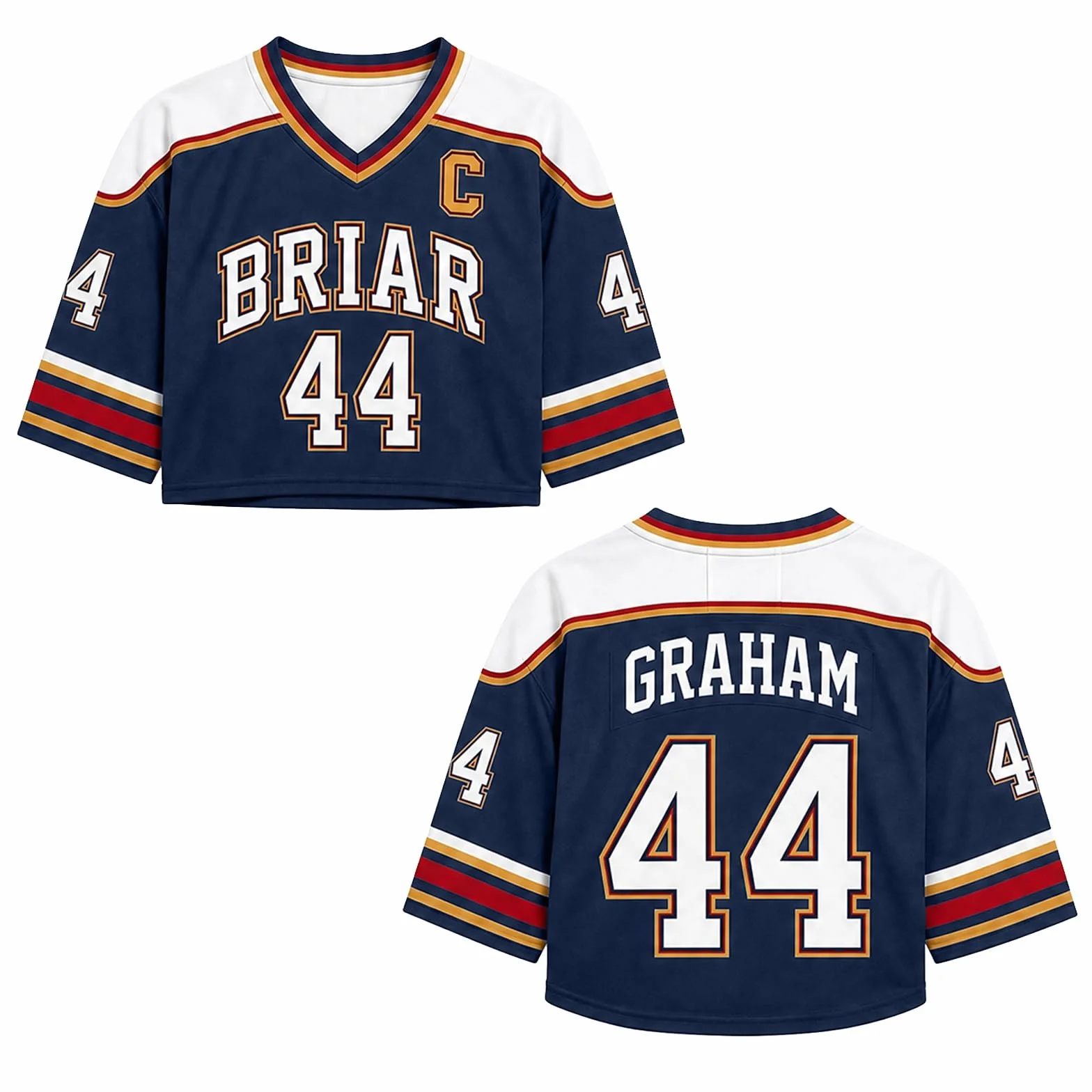 Campus Maillot De Hockey Sur Glace Universitaire Court Top Pour Fans