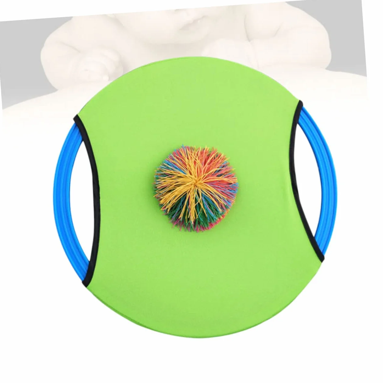 Trampoline Disque Volant pour Enfants 3 Pièces Jeu de Balle en Plein Air