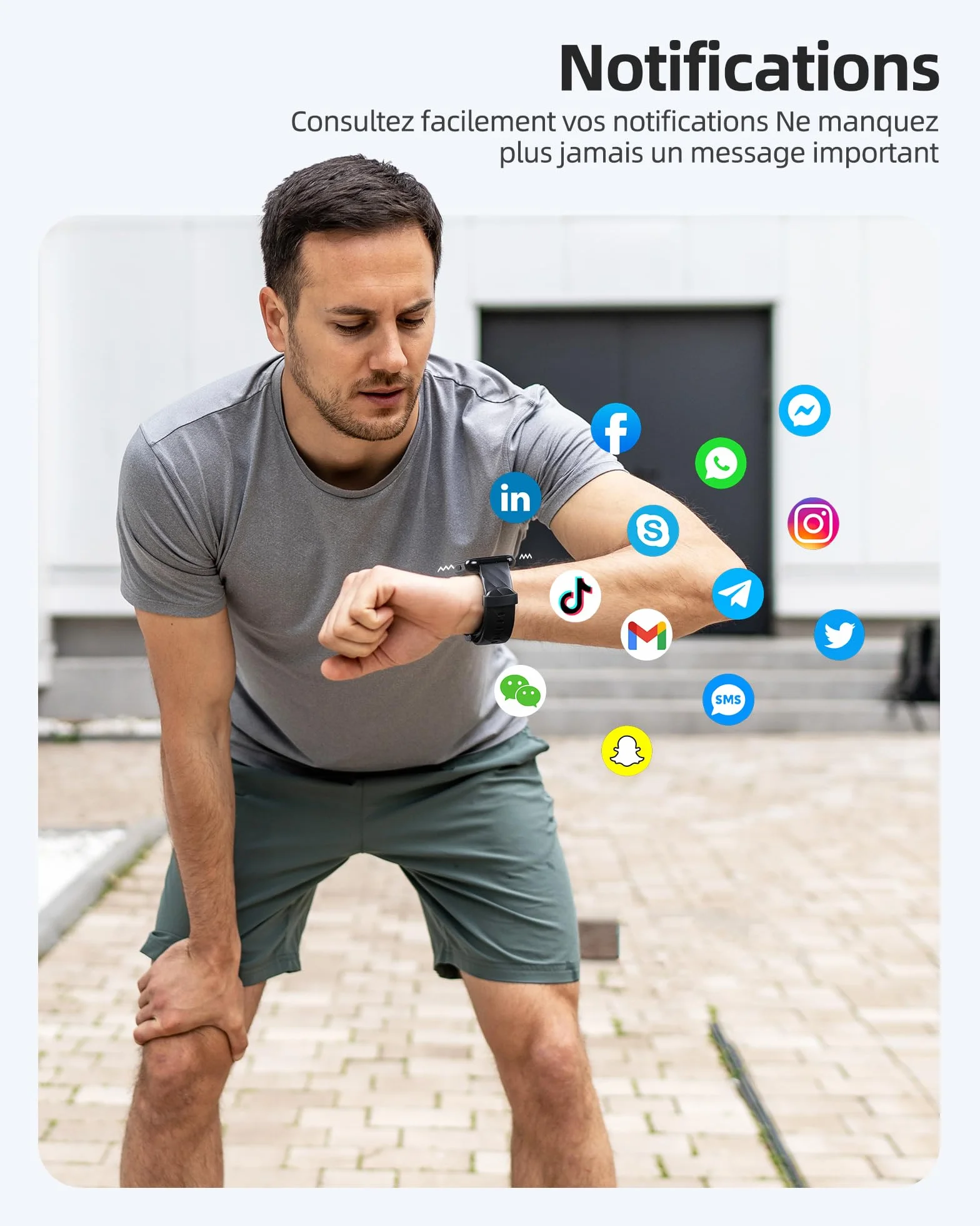 Parsonver Montre Connectée Homme Femme avec 5ATM Étanche, Sport Montre pour Natation, 1,8" HD Smartwatch avec 100+ Sportifs, Sommeil, Fréquence Cardiaque, Montre Connectee pour Android & iPhone, Noir