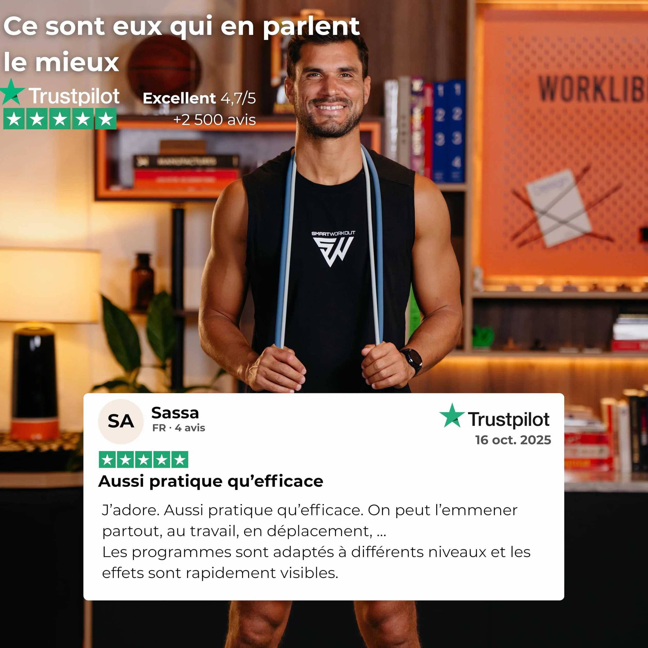 Kit d’Élastiques de Musculation 7 Bandes de Résistance Ajustable 5-120 kg avec Poignées, Sangles de Cheville, Ancrage de Porte