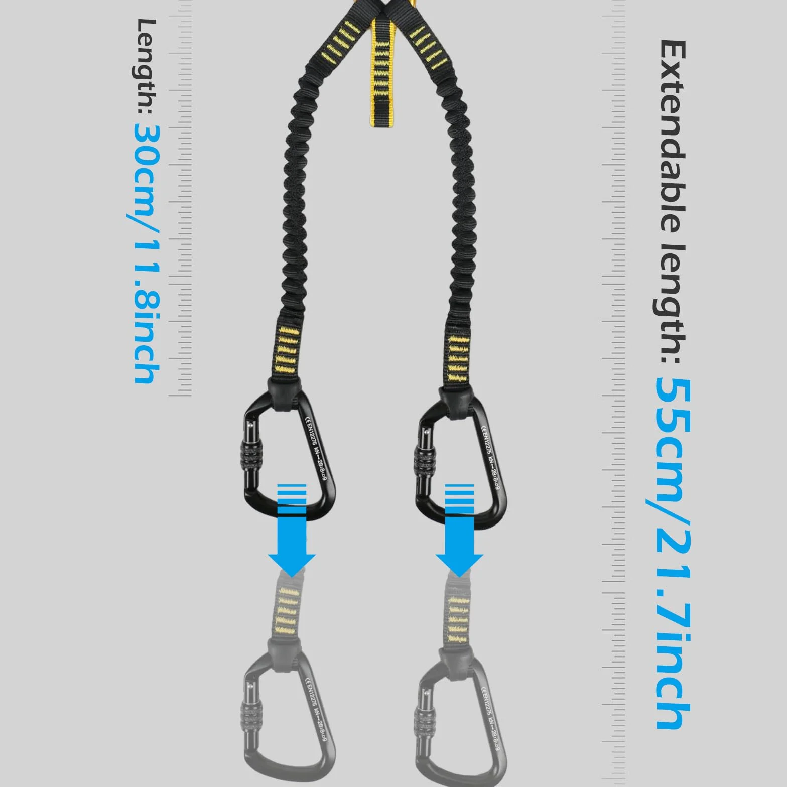 Kit via ferrata sangle d'escalade homme équipement
