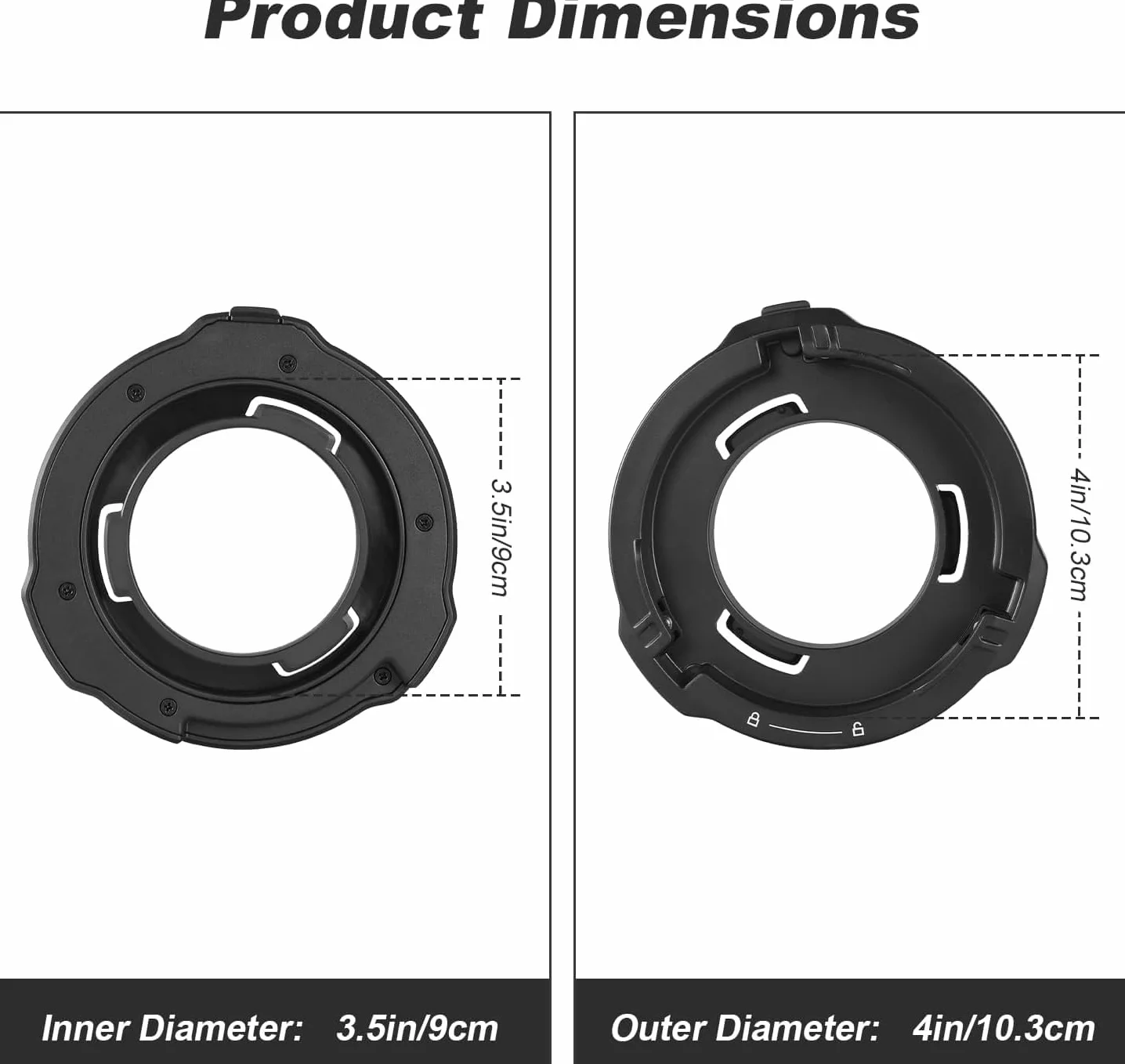 Godox ML-GB Adaptateur pour GODOX AD AD300Pro AD400Pro,Adaptateur GODOX Mount vers Bowens Mount pour GODOX ML100Bi, ML60IIBi, ML30, ML30Bi, ML60, ML60Bi