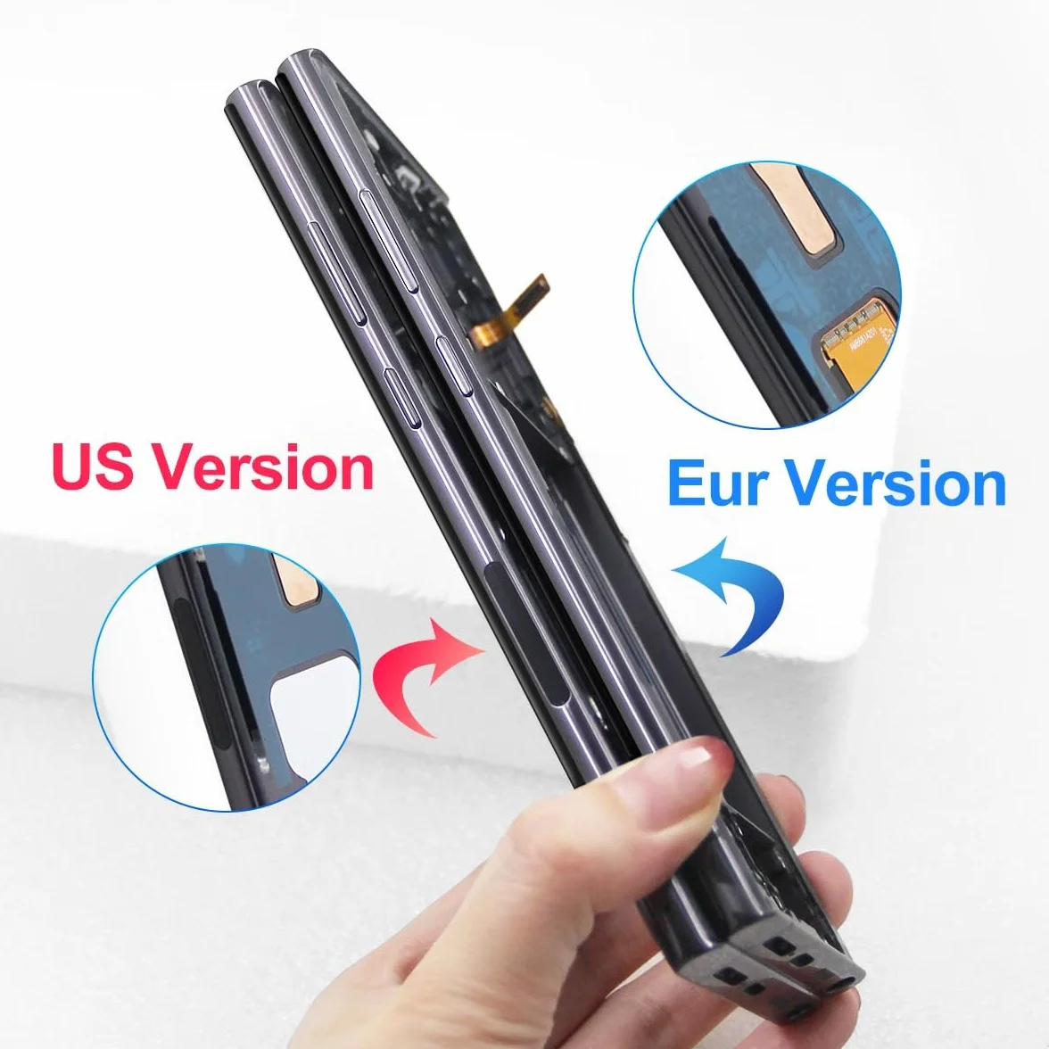 Écran OLED de Rechange pour Galaxy S23 Ultra 5G, écran LCD avec Cadre et capteur d'empreintes digitales, kit d'outils Complet et Instructions d'installation (français Non Garanti) (Noir