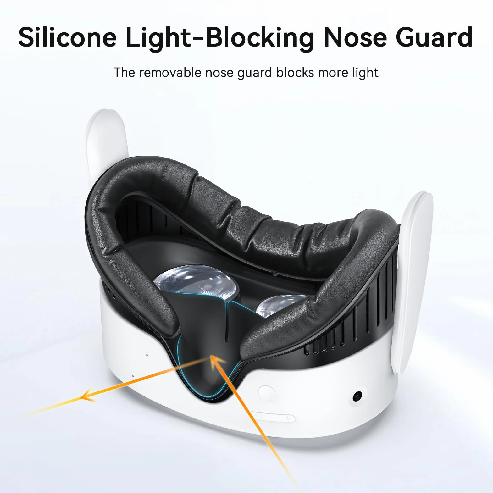 AMVR Face Pad Facial Interface Compatible avec Quest 3S, Ventilation en Forme de Z avec Coussin PU et Ice Silk
