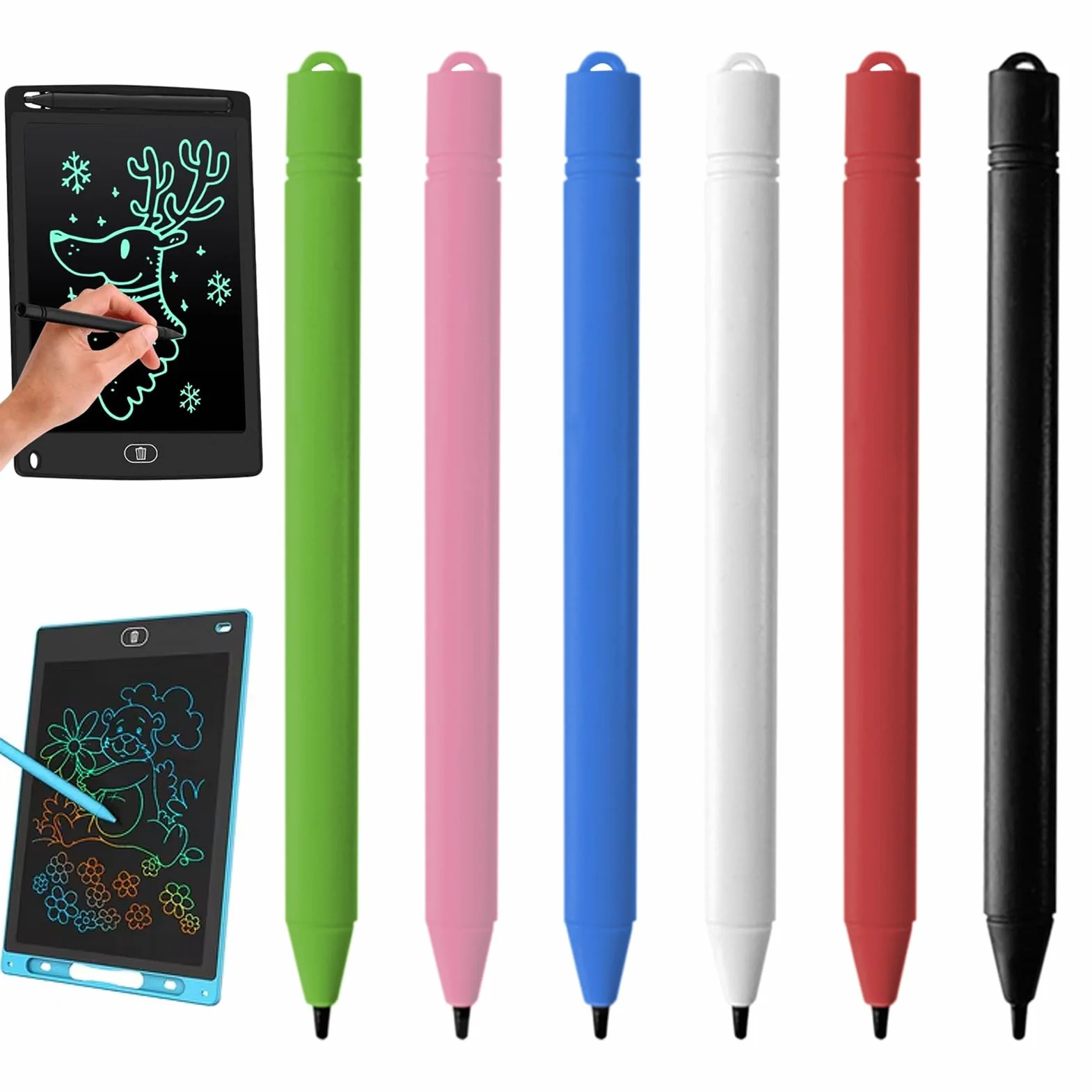 Stylos de Rechange pour Tableau d'écriture LCD, Stylet Tablette pour Dessin, Lot de 6