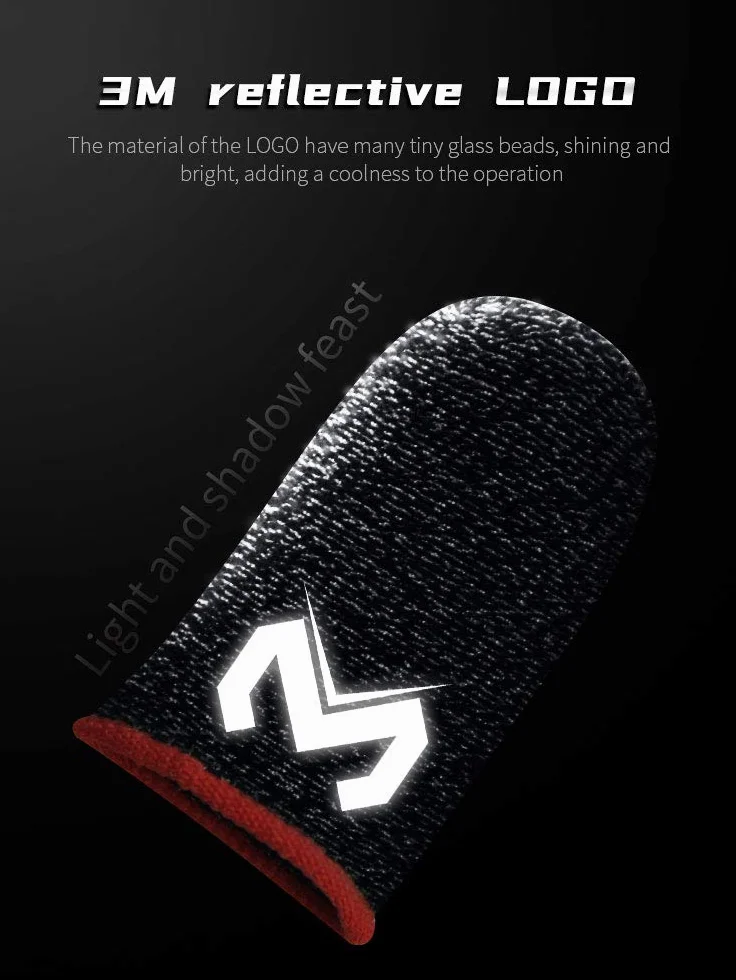 Paquet De 6 Pubg Mobile Finger, Witbicg Gants Gaming Gant Doigt Toucher Soyeux Parfait Résistant à La Transpiration - Parfait Pour Le Pouce Et l'Index, Compatible Avec Tous Les Appareils Mobiles
