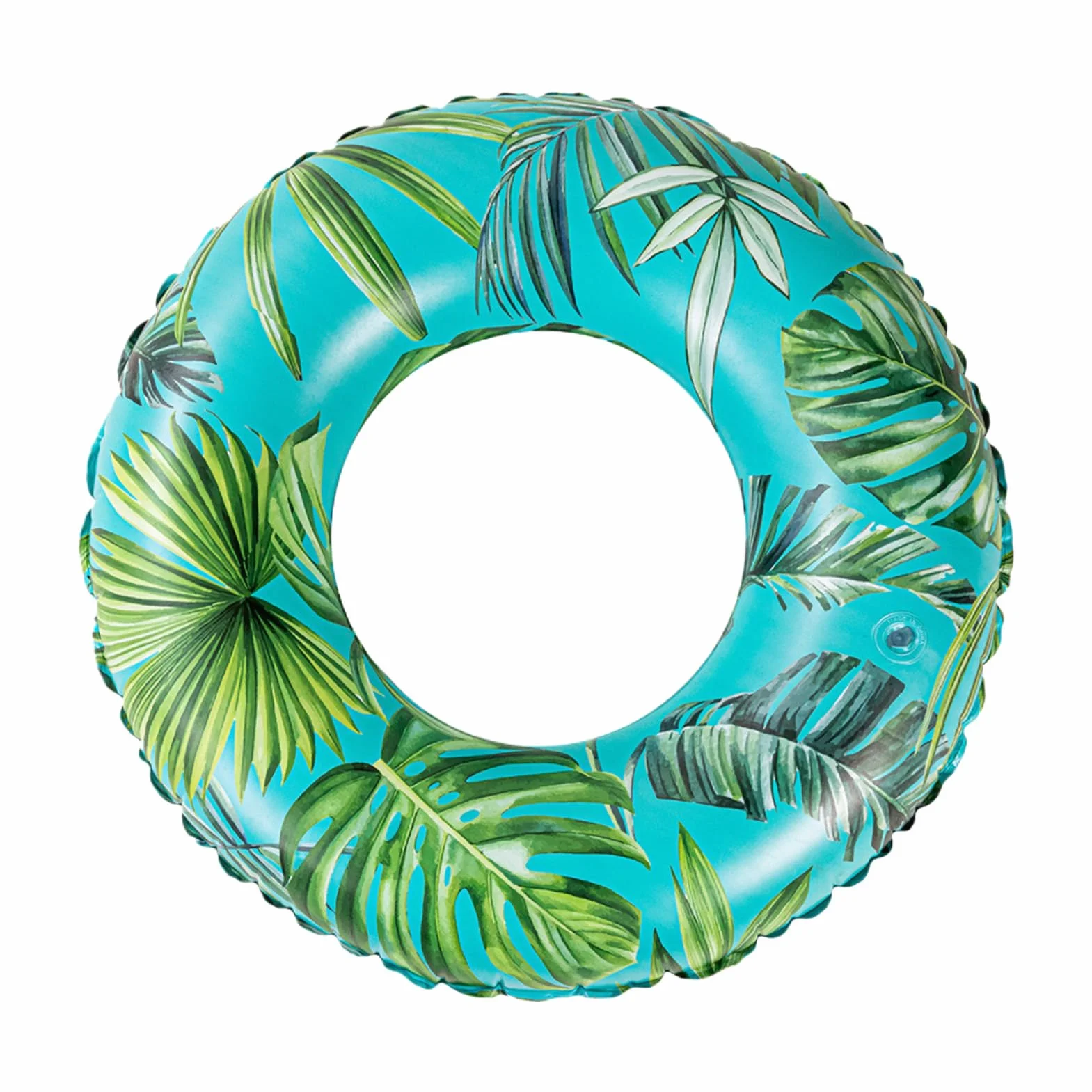 Inflatable Pool Tubes, Floating Swim Rings, Beach Floats, PVC, Green/Red Leaf