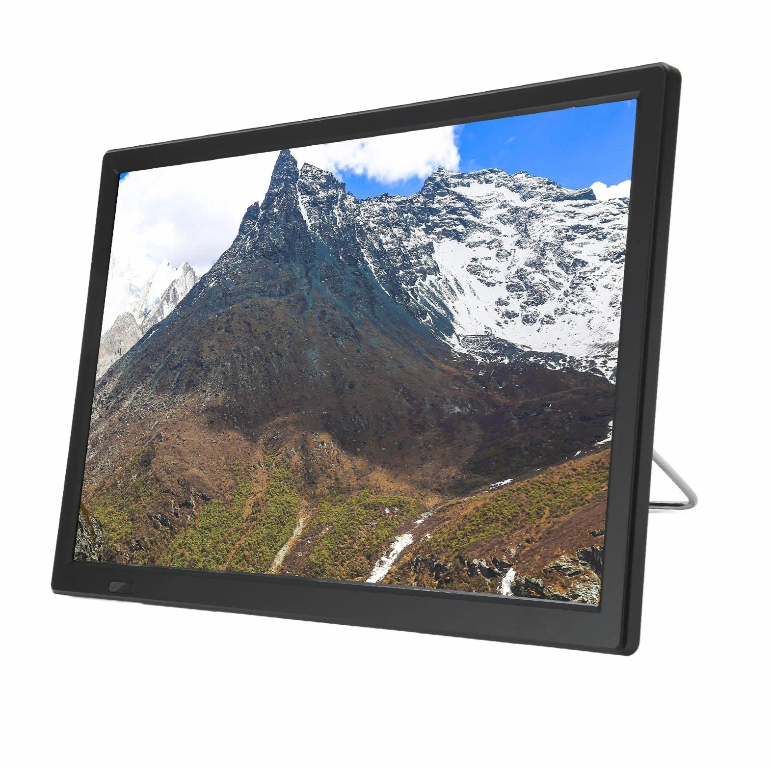 Moniteur LED TV Portable 16 Pouces, écran HD LED TV avec Batterie au Lithium Rechargeable, pour Voiture, Caravane, Camping, Extérieur, Cuisine, Télévision/Moniteur avec Prise USB