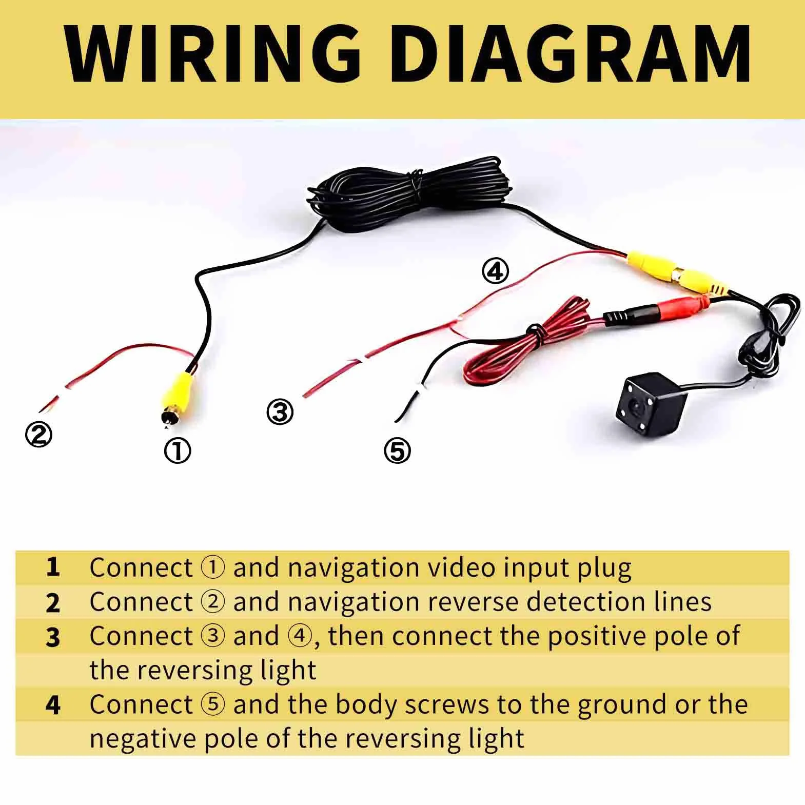 10M Câble d’Extension de Caméra de Recul de, Câble Vidéo RCA Double Blindage Amélioré avec Prise RCA Jaune vers Prise Femelle,Cable Camera de Recul, pour Connexion Moniteur et Caméra Arrière