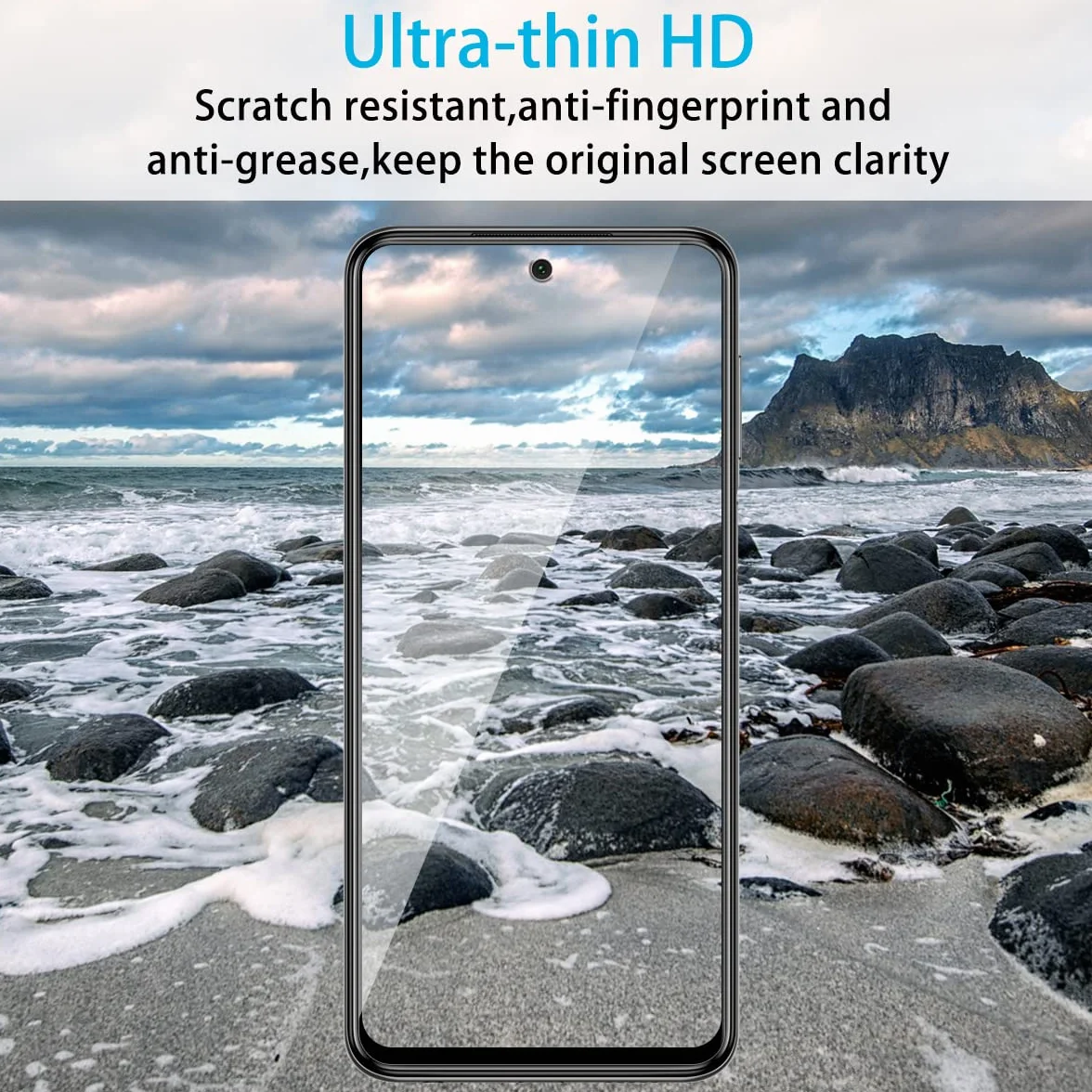 Didisky Lot de 2 Verre Trempé pour Xiaomi Redmi Note 9S, Note 9 Pro, Note 9 Pro Max, 9H